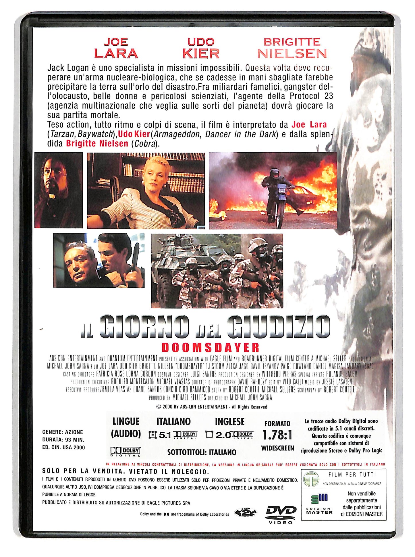 EBOND Il giorno del giudizio-Doomsdayer EDITORIALE DVD DB742623