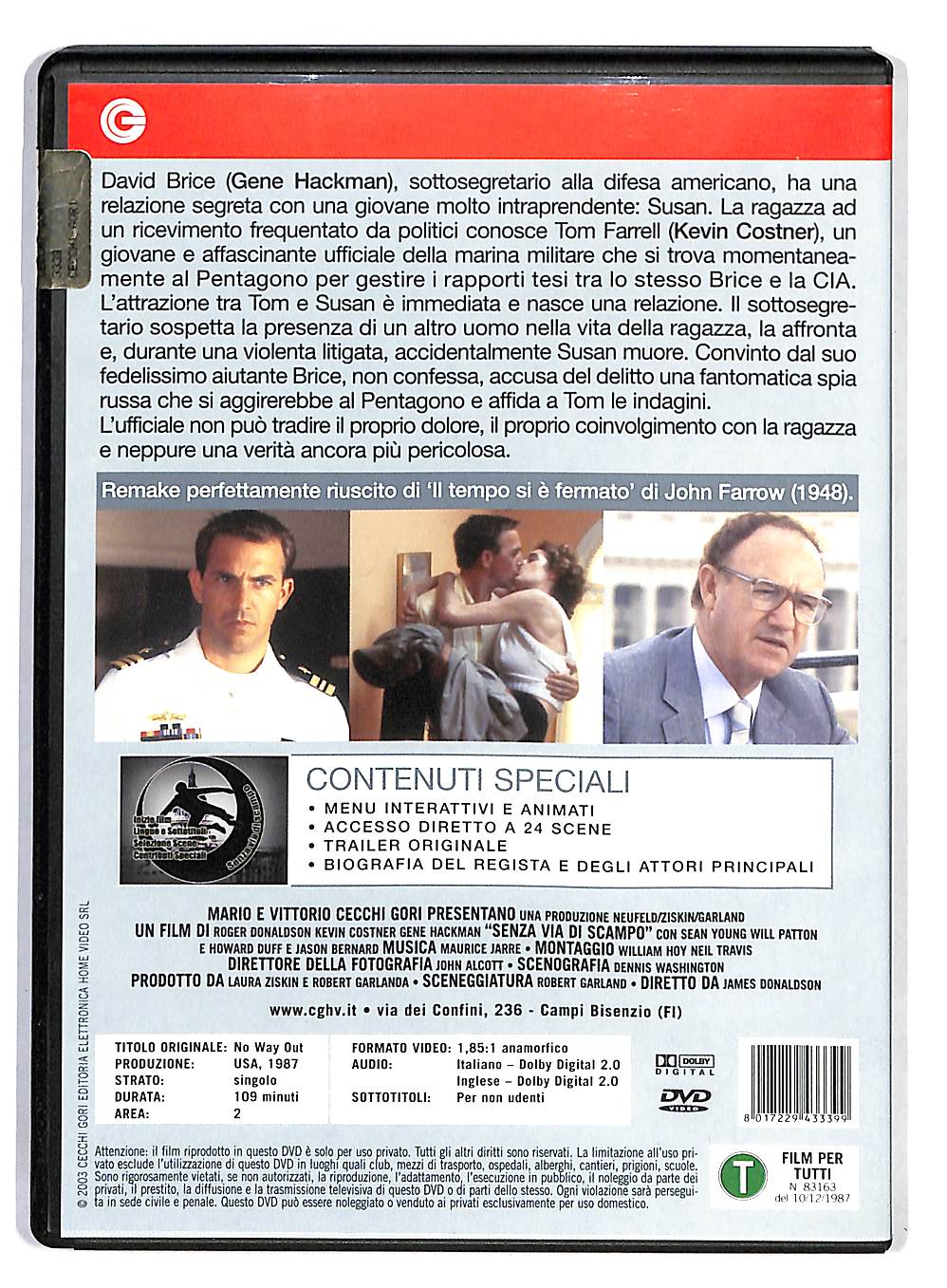 EBOND Senza via di scampo DVD DB742658