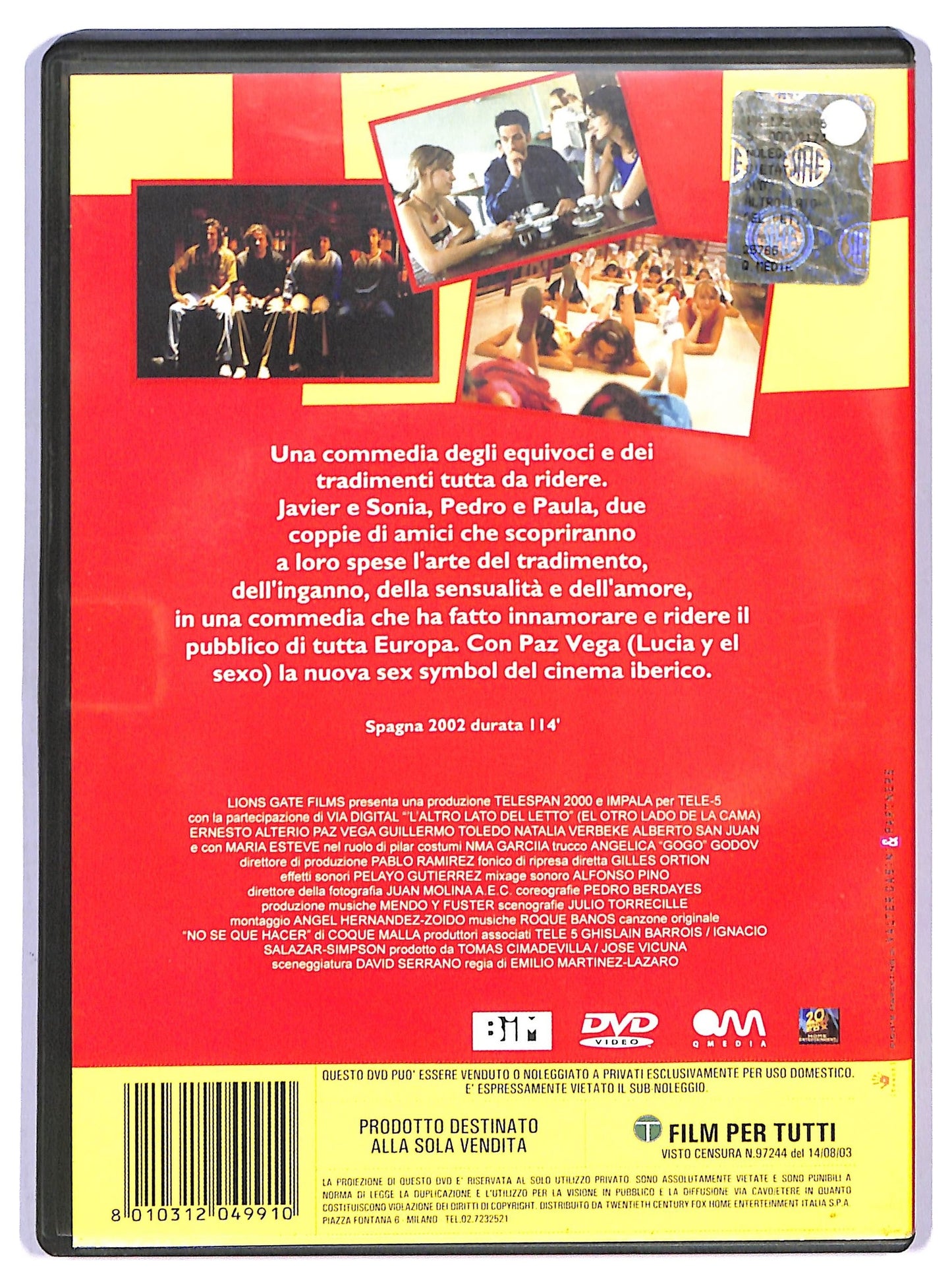 EBOND L'altro lato del letto DVD DB743143