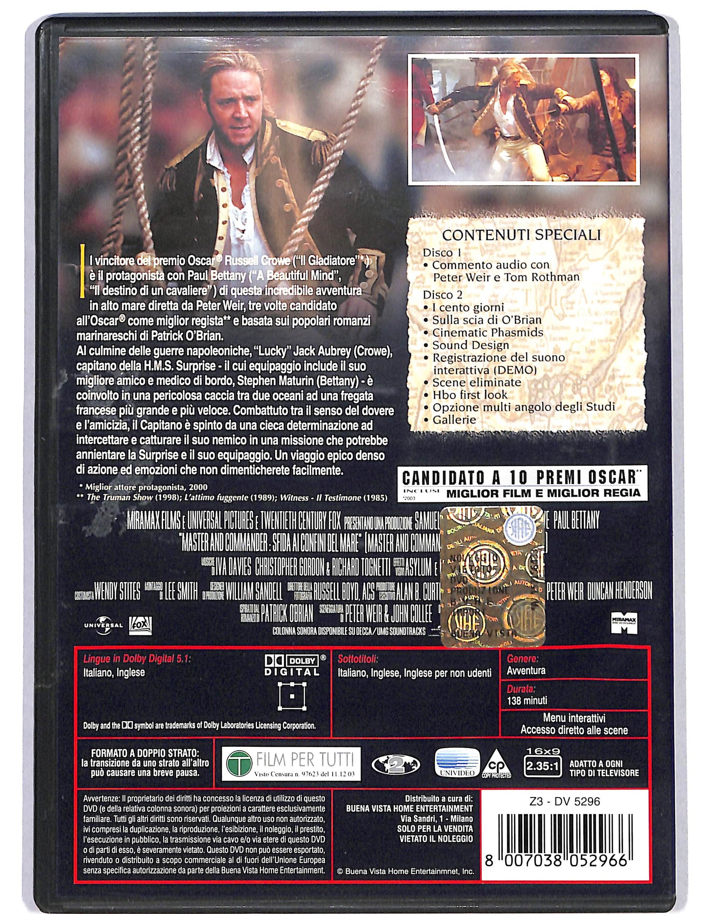 EBOND master and commander - sfida ai confini del mare DVD DB743403