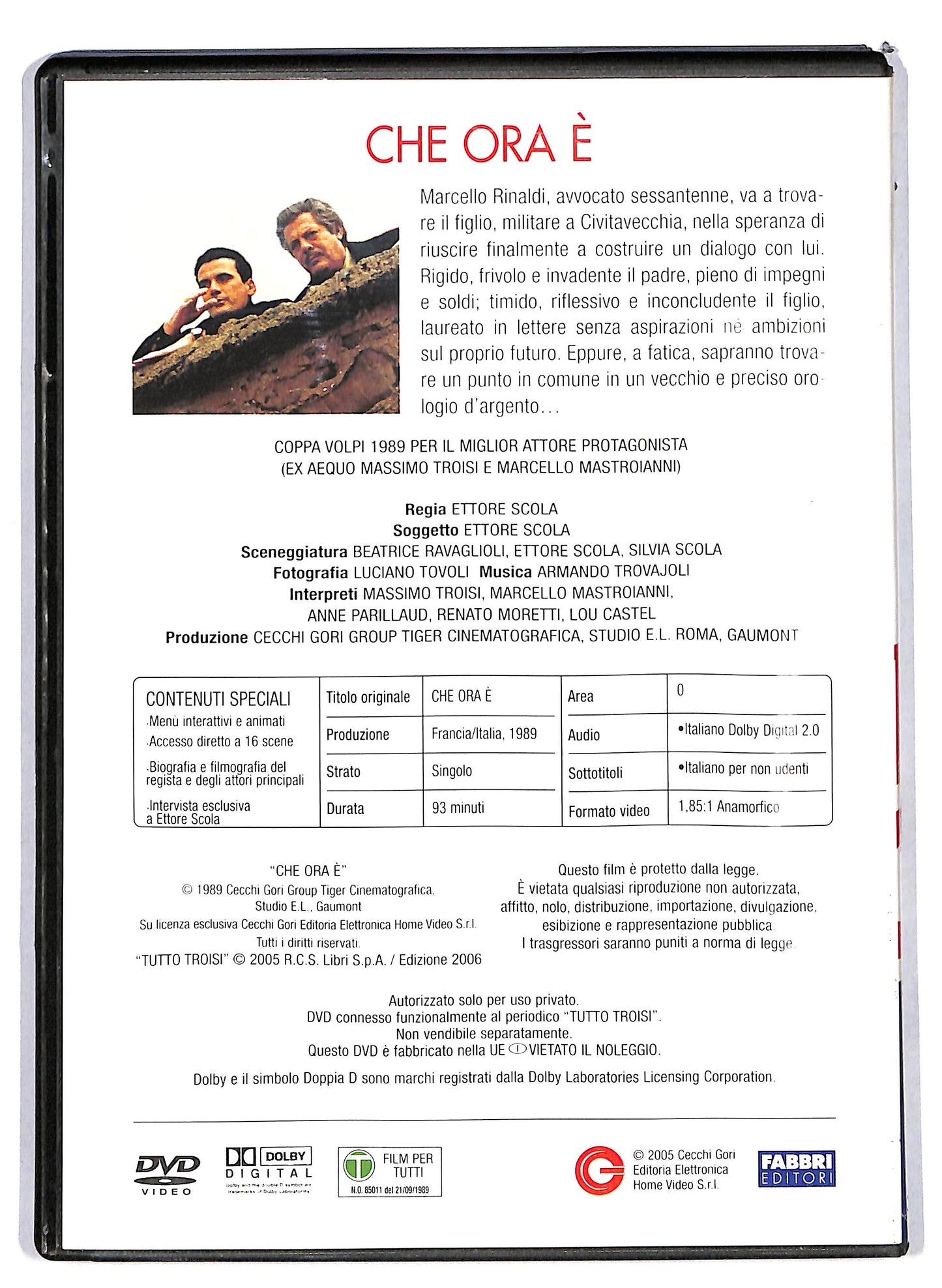 EBOND Tutto troisi - Che ora e EDITORIALE DVD DB743419