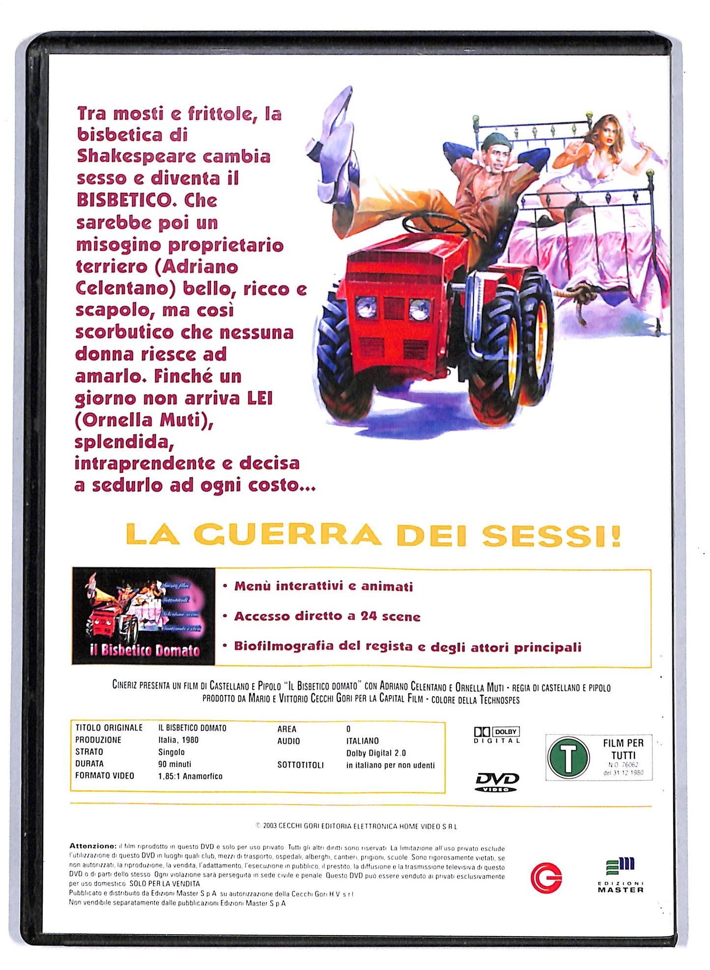 EBOND Il Bisbetico Domato EDITORIALE DVD DB743429