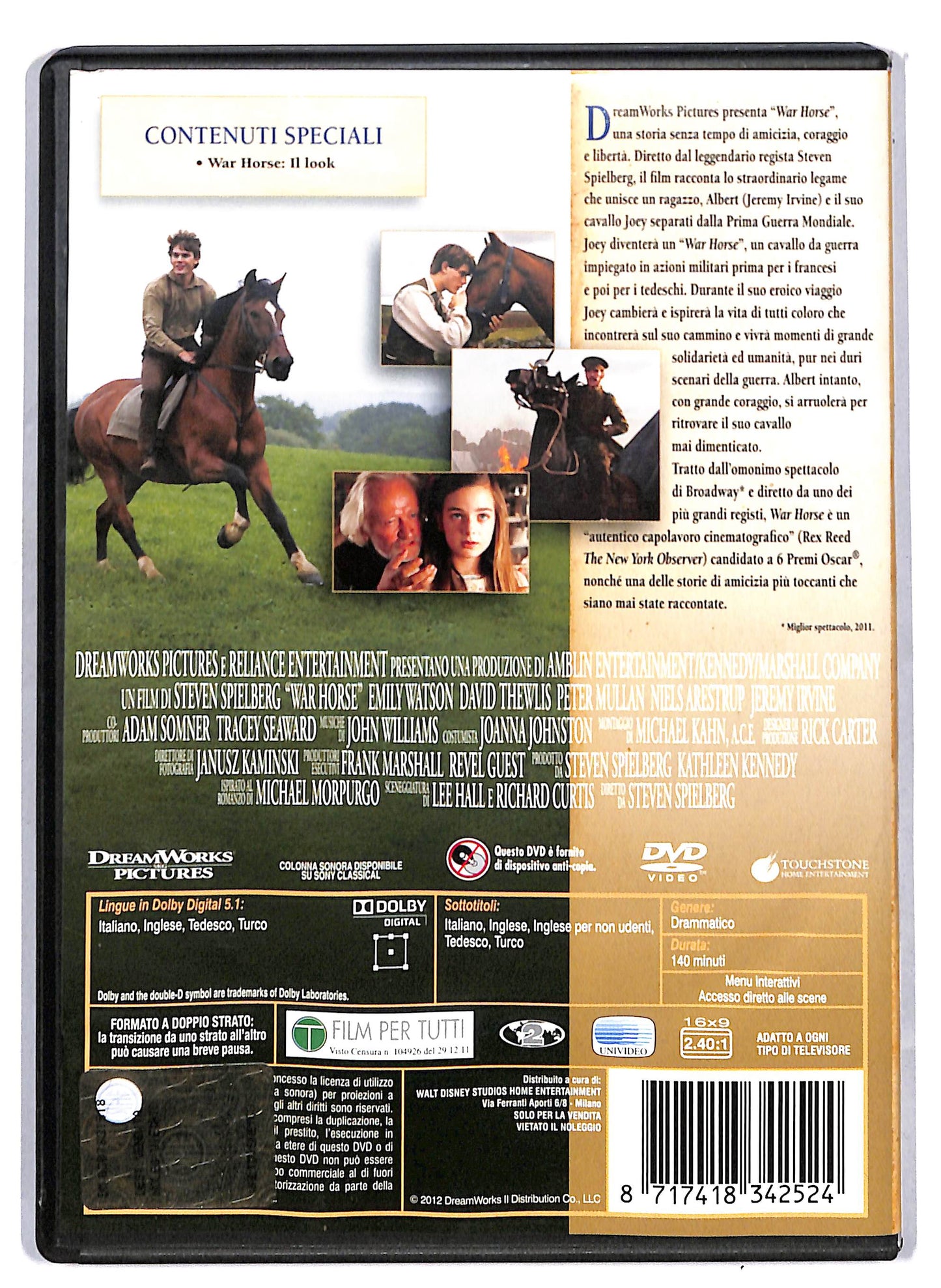 EBOND War Horse NOLEGGIO DVD DB744141