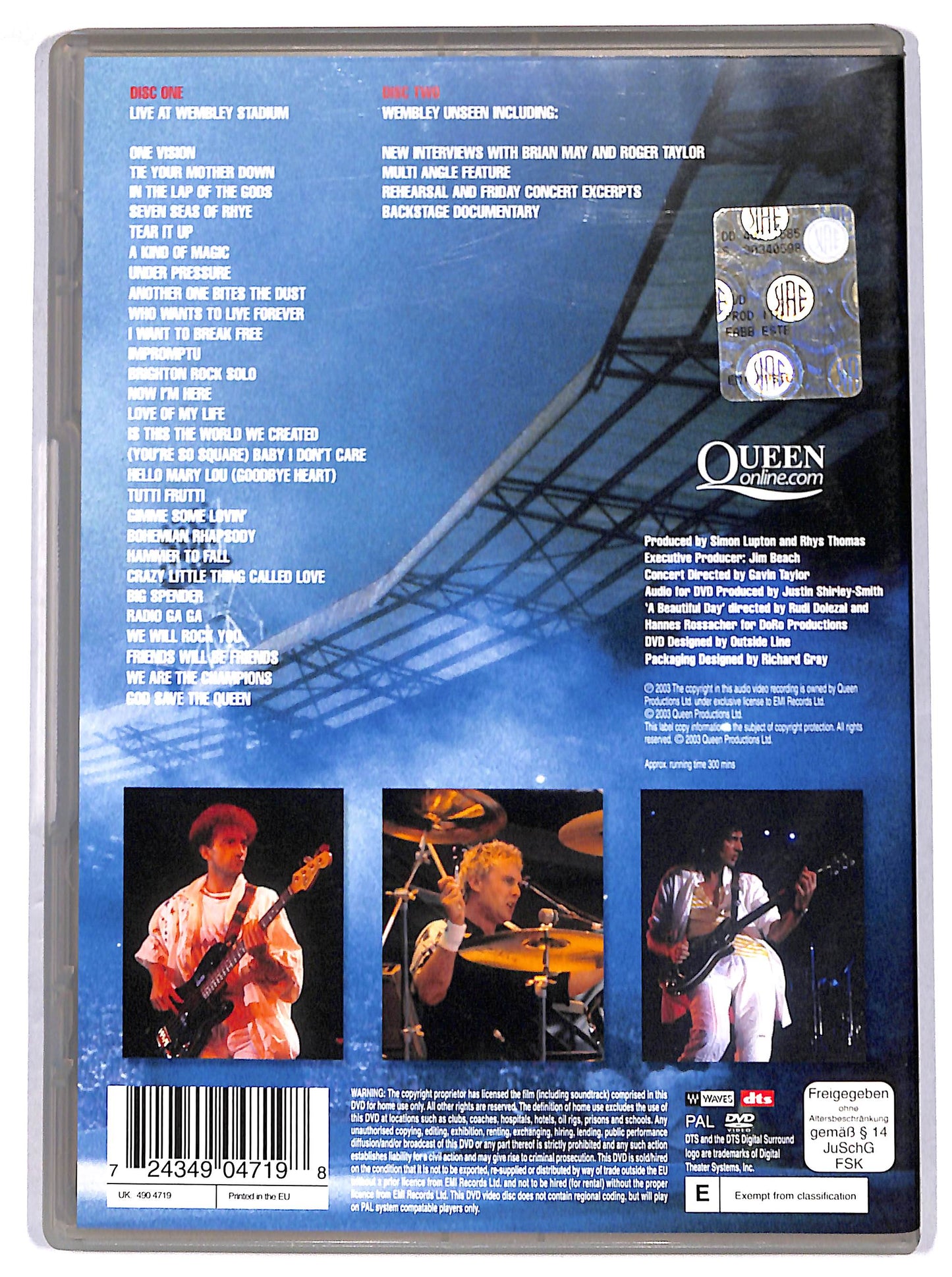 EBOND live at wembley stadium DVD DB744202