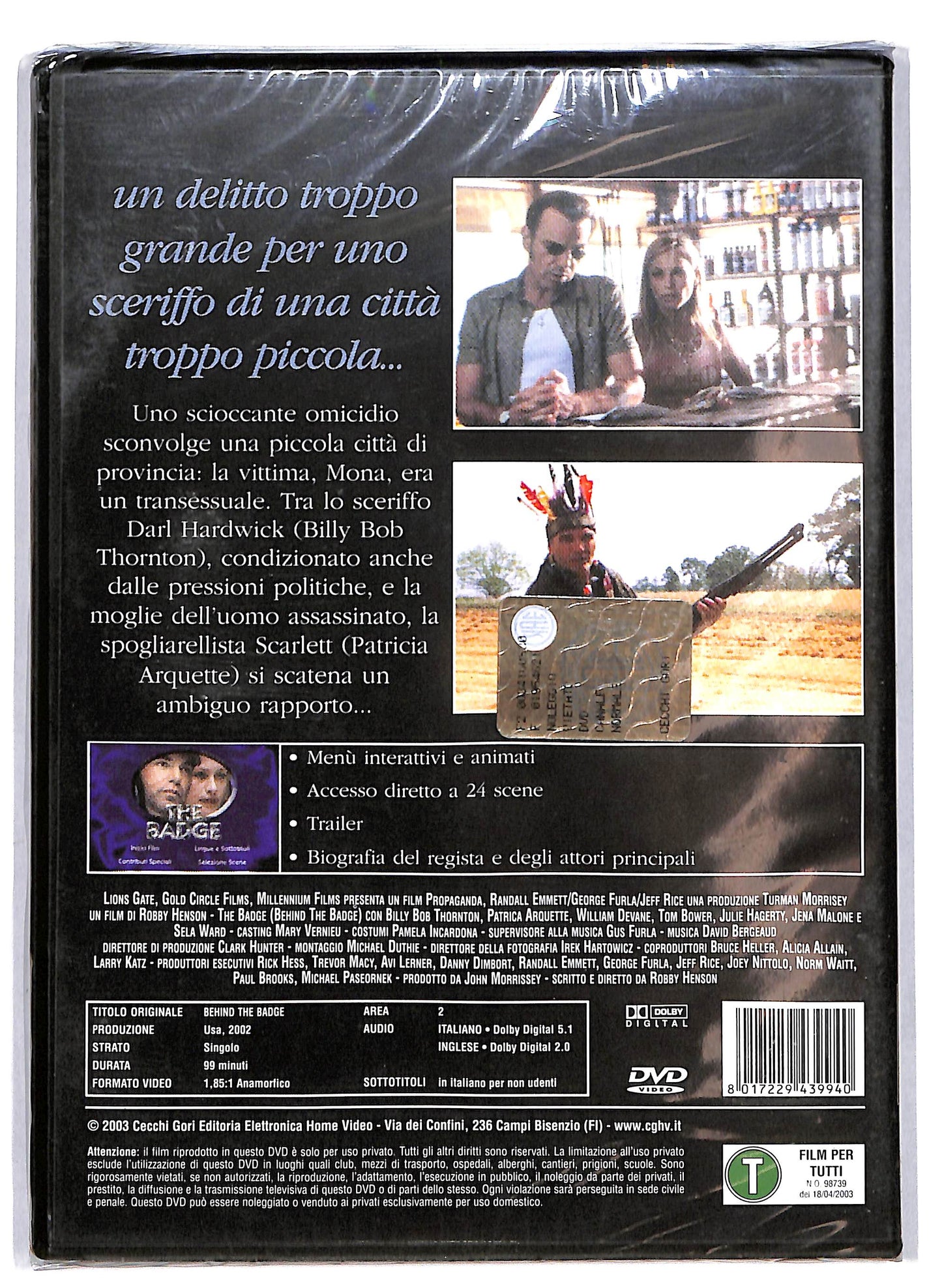 EBOND The Badge - Inchiesta scandalo DVD DB744822