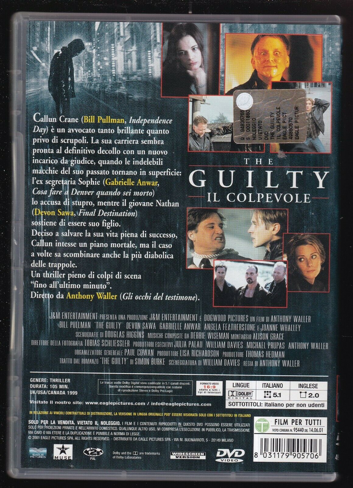EBOND Il Colpevole - The Guilty DVD DB744828
