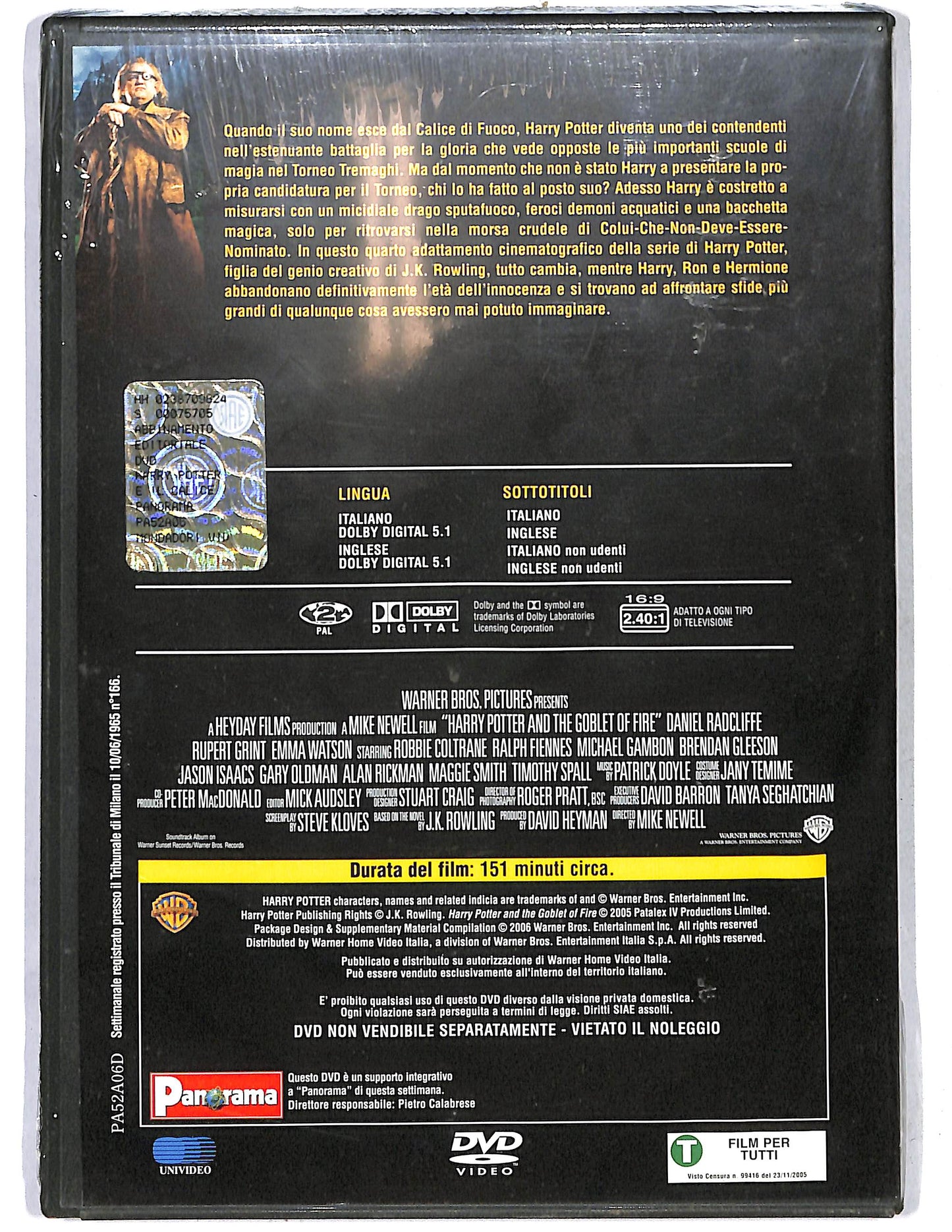 EBOND Harry Potter e il calice di fuoco EDITORIALE DVD DB744839