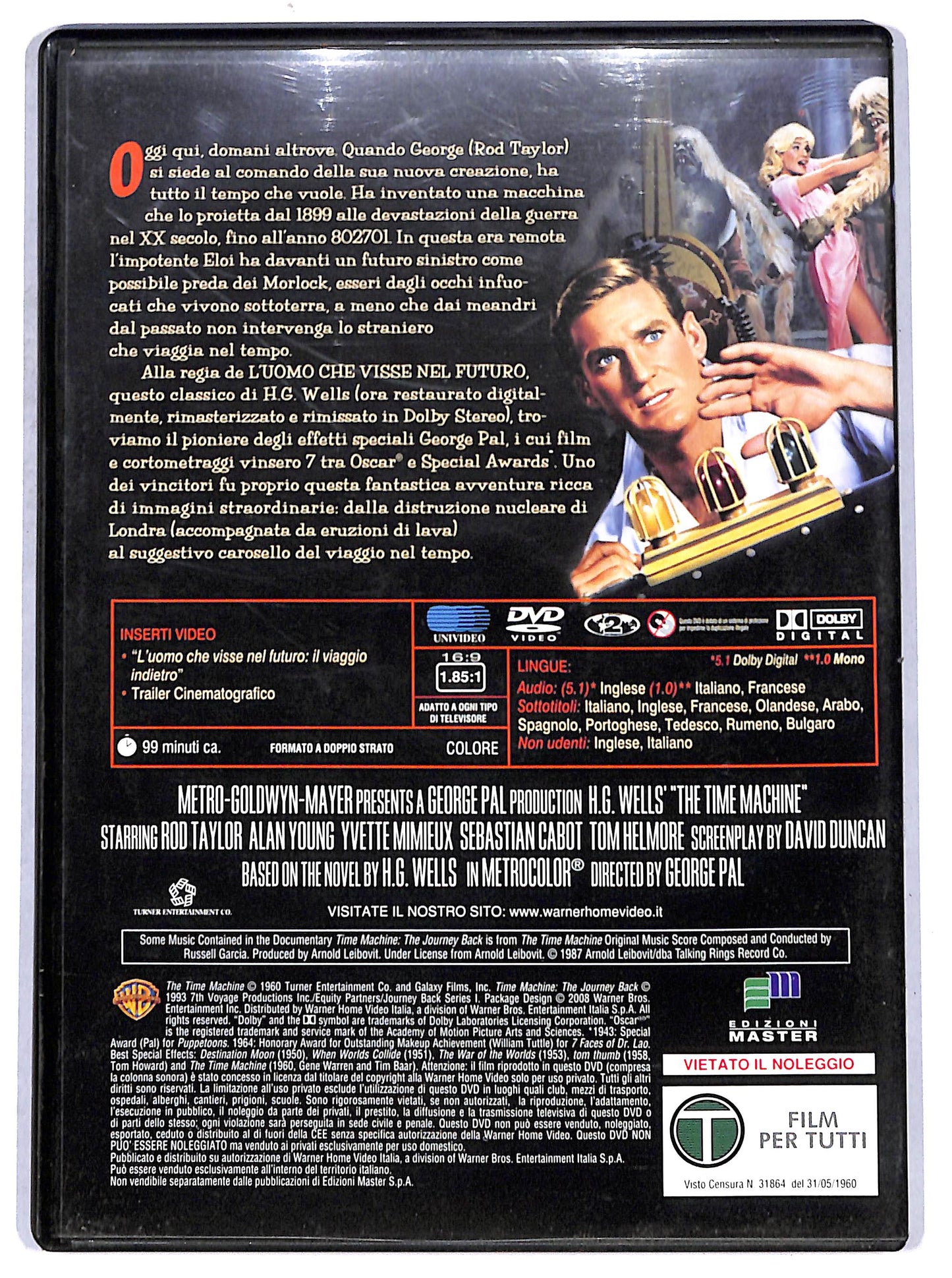 EBOND L'uomo che visse nel futuro EDITORIALE DVD DB745656
