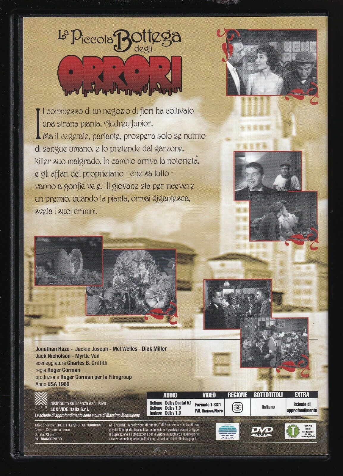 EBOND La Piccola Bottega Degli Orrori Editoriale DVD DB745929