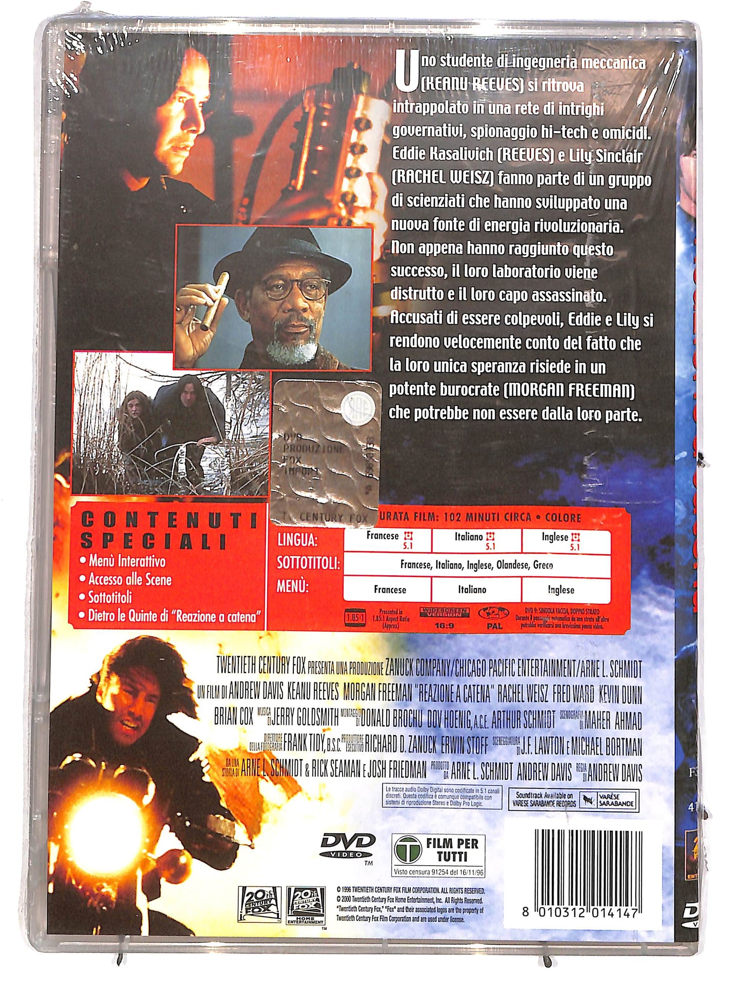 EBOND Reazione a catena (film 1996) NOLEGGIO DVD DB746305