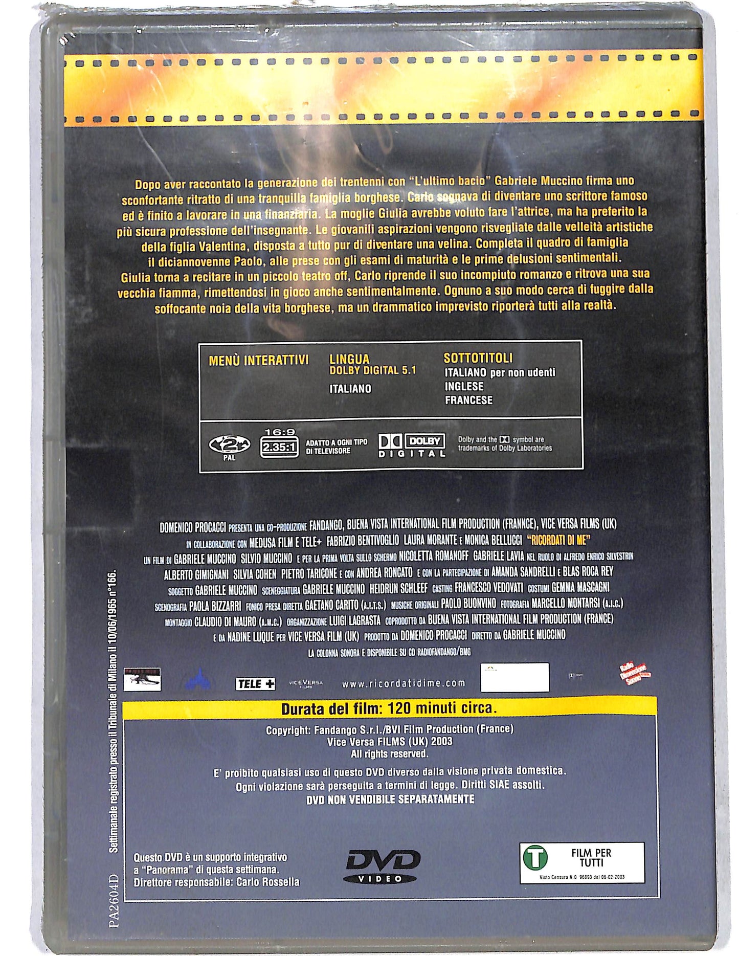 EBOND Ricordati di me EDITORIALE DVD DB746326