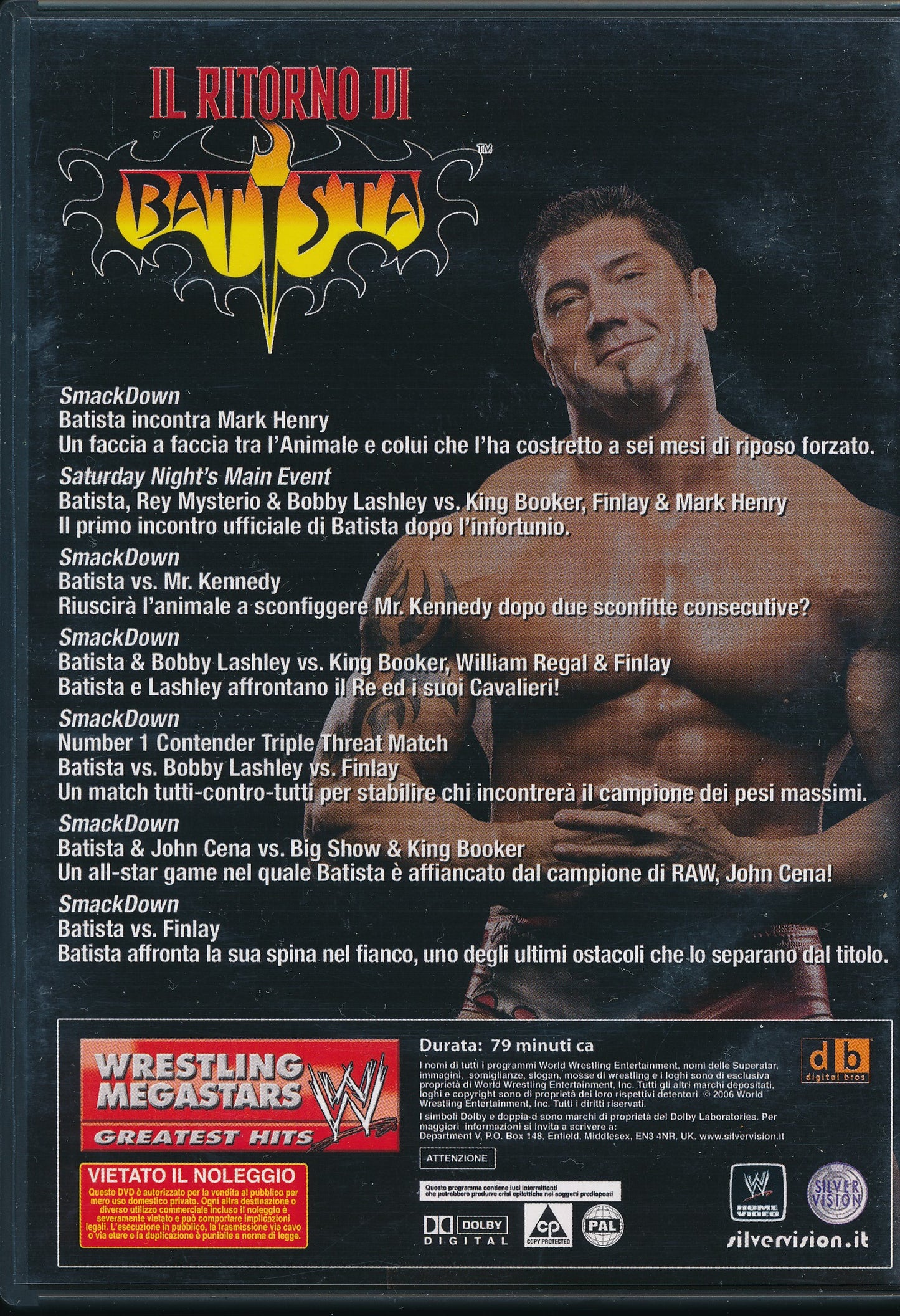 EBOND Il ritorno di Batista - Wrestling Megastars Greatest Hits N. 1 DVD DB746332