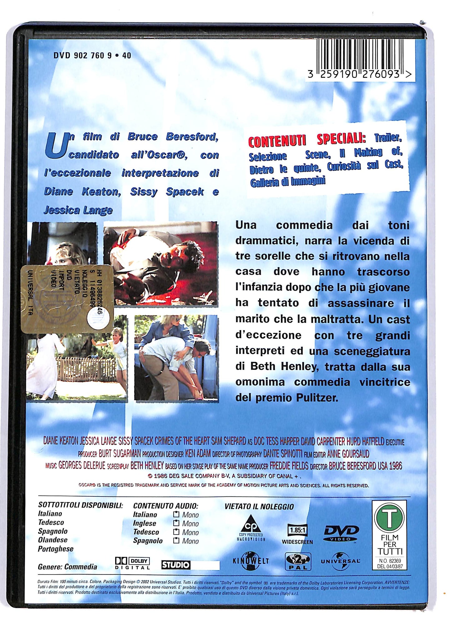 EBOND Crimini del cuore DVD DB746341