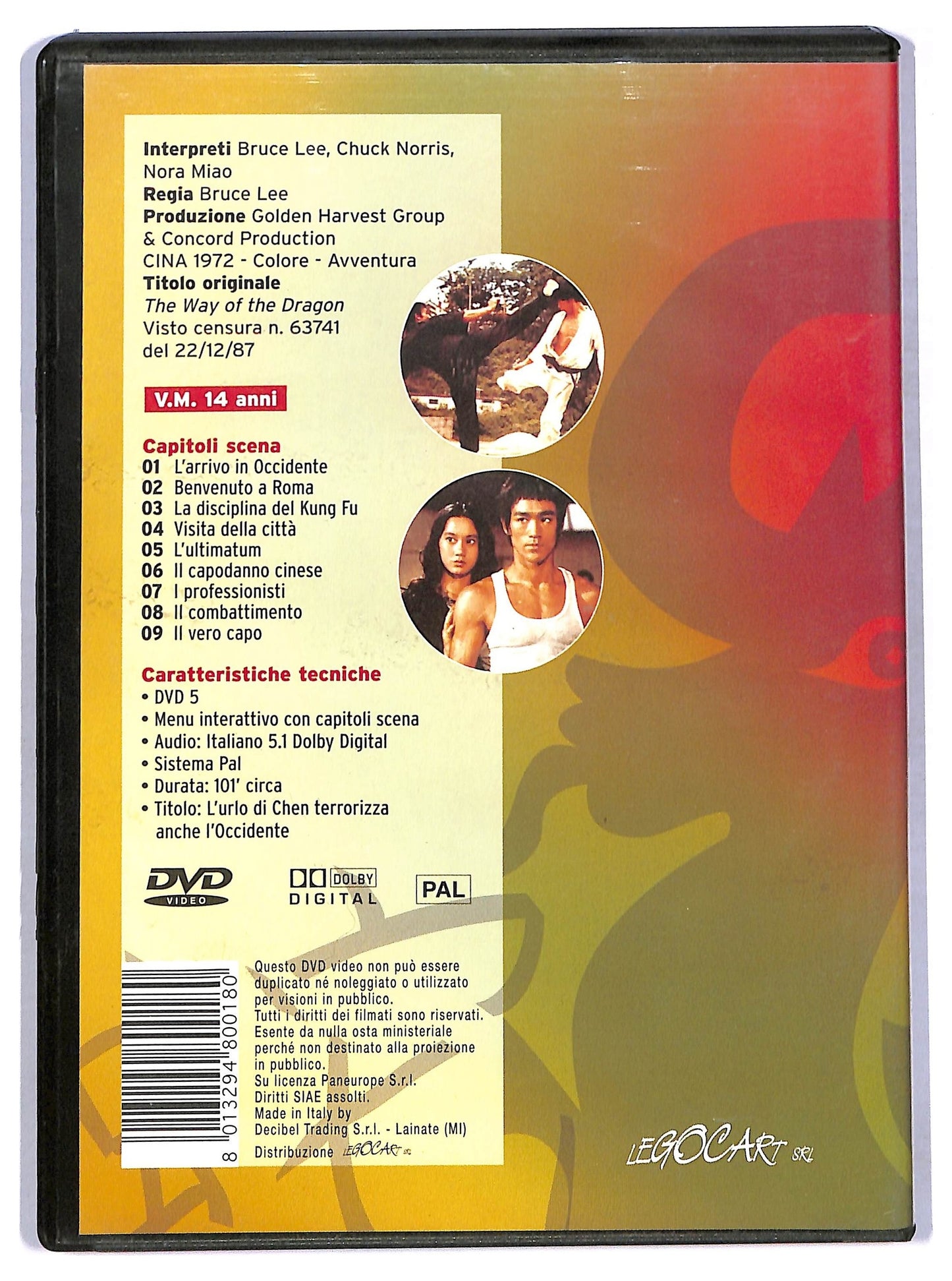 EBOND L'Urlo Di Chen Terrorizza Anche L'Occidente NOLEGGIO DVD DB747321