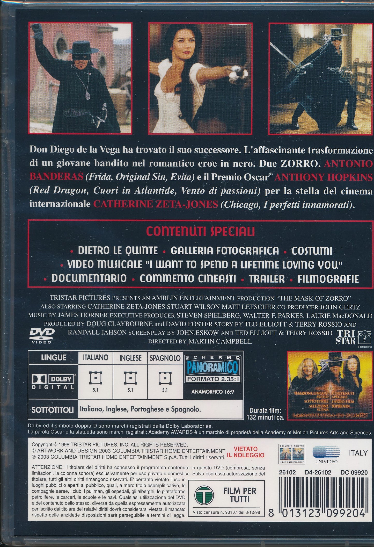 EBOND La maschera di zorro DVD DB747347