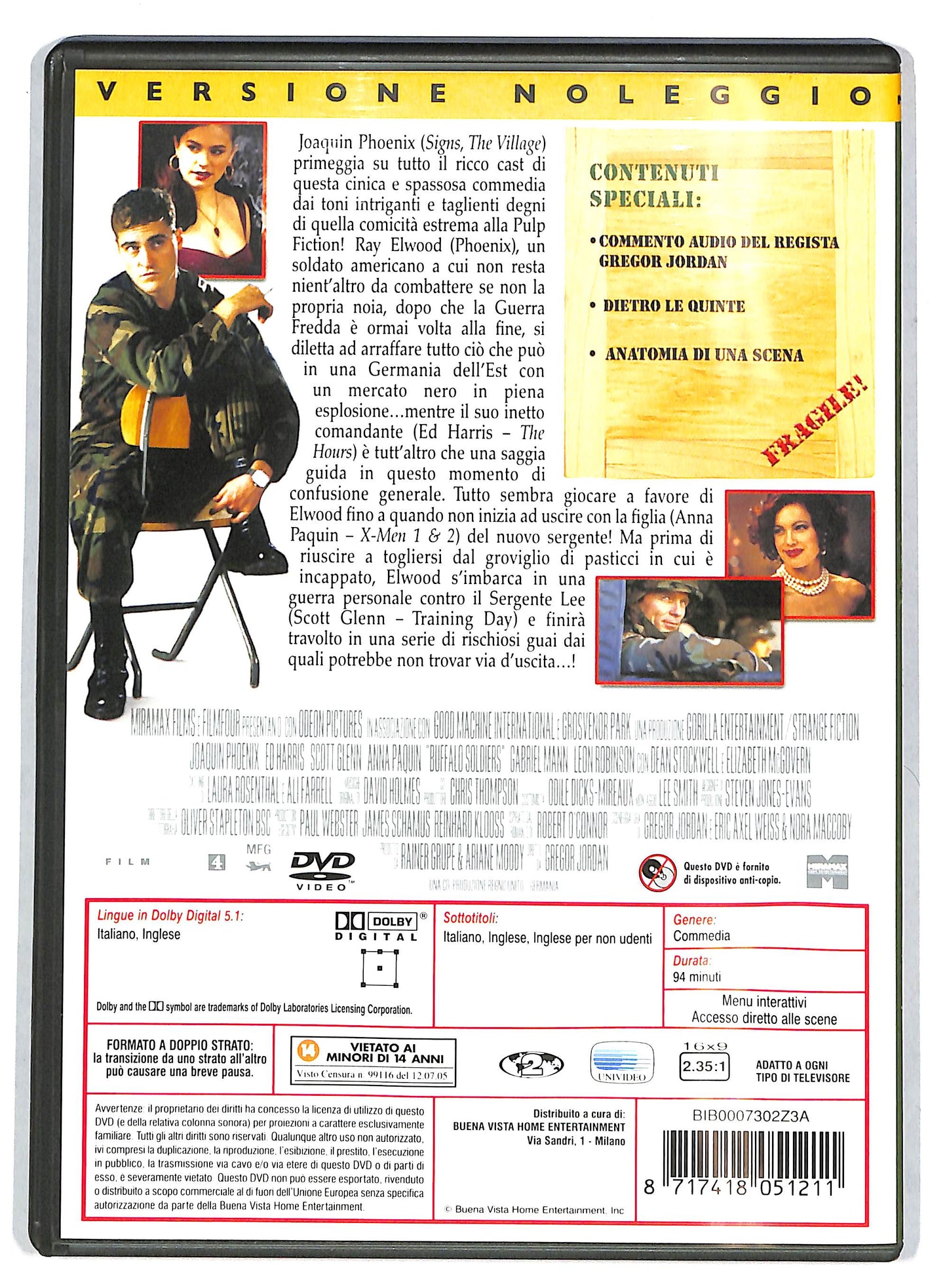 EBOND Buffalo Soldiers NOLEGGIO DVD DB748105