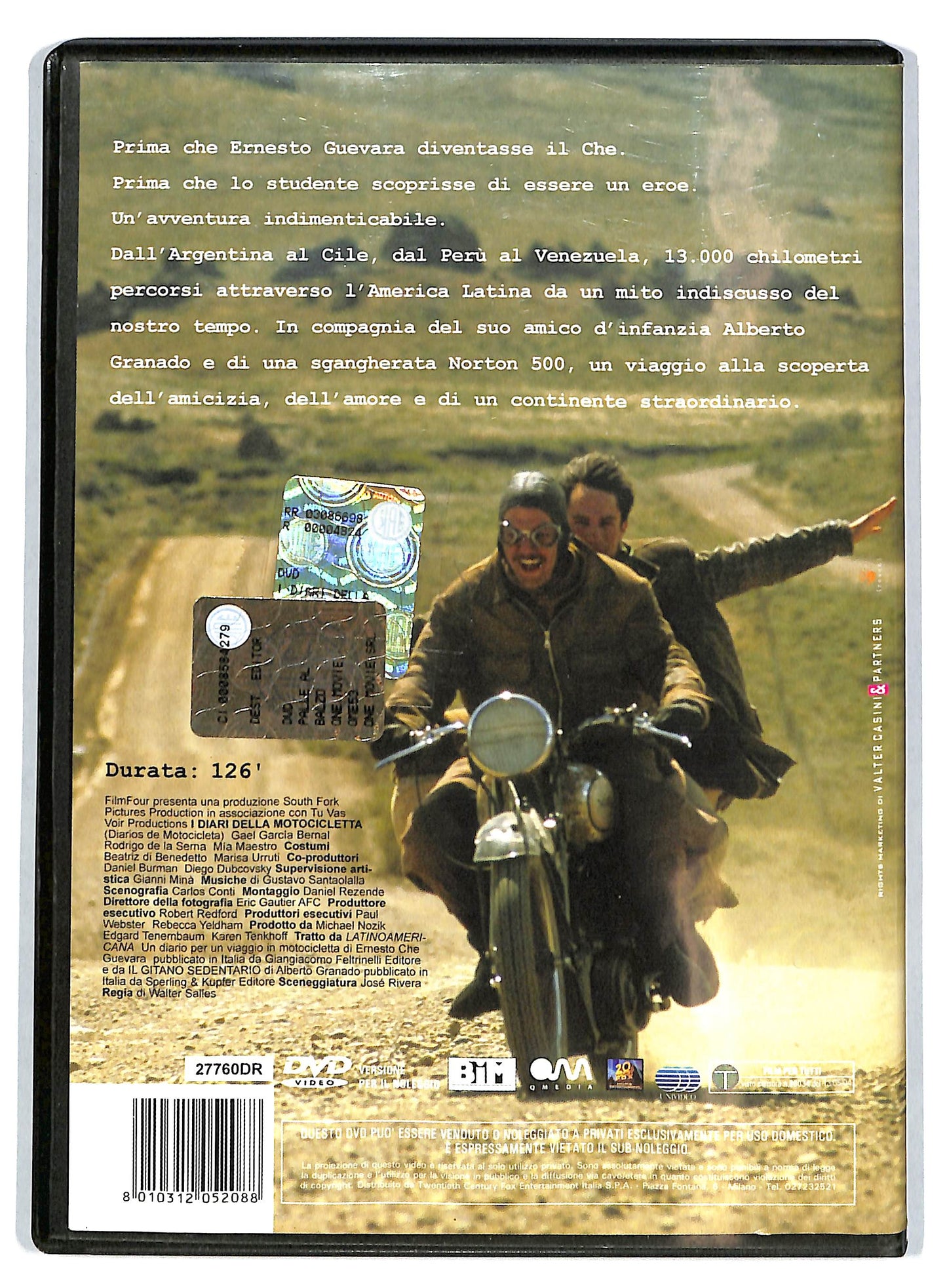 EBOND I diari della motocicletta NOLEGGIO DVD DB748121