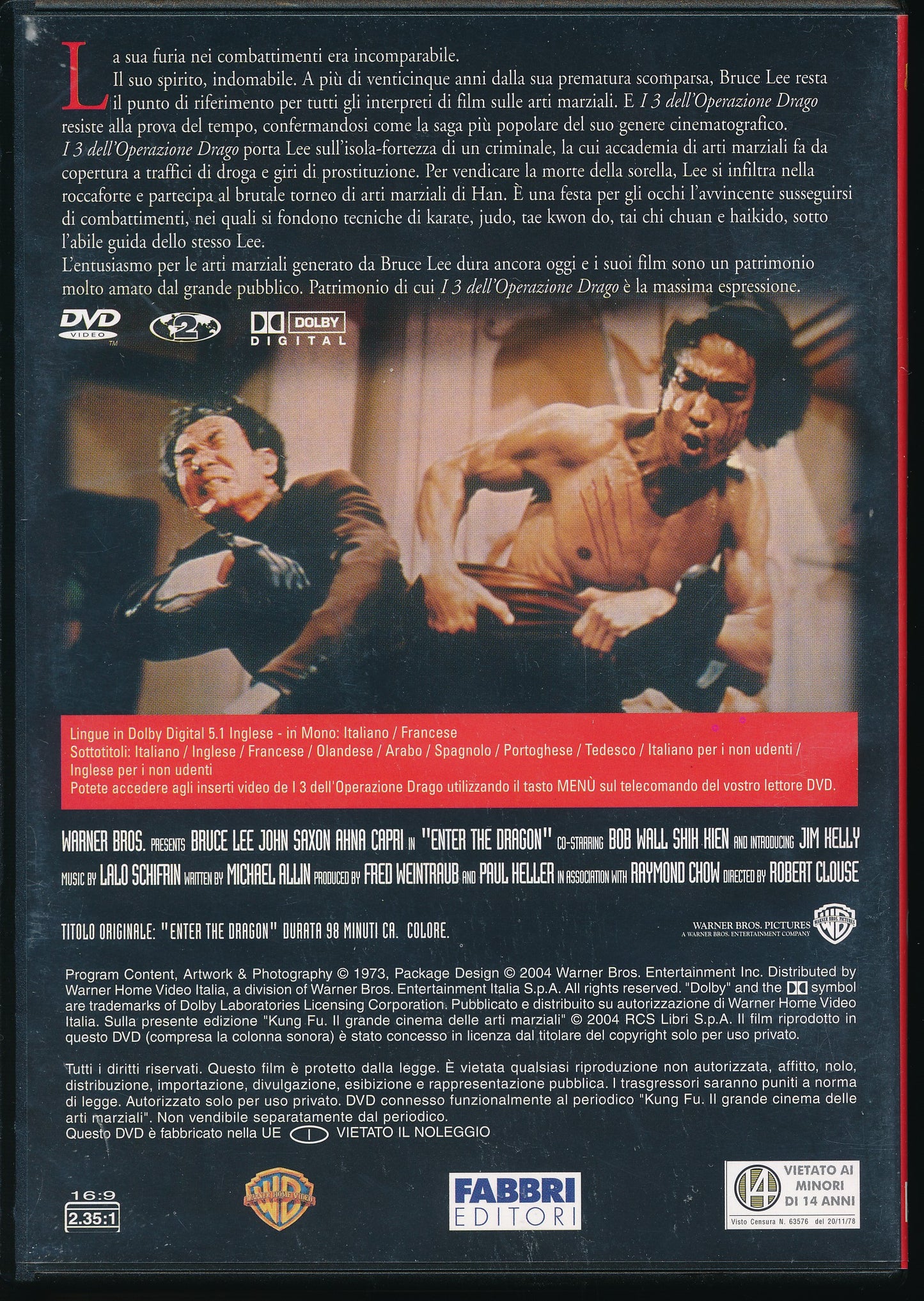 EBOND I 3 dell'operazione Drago Kung Fu DVD DB748316