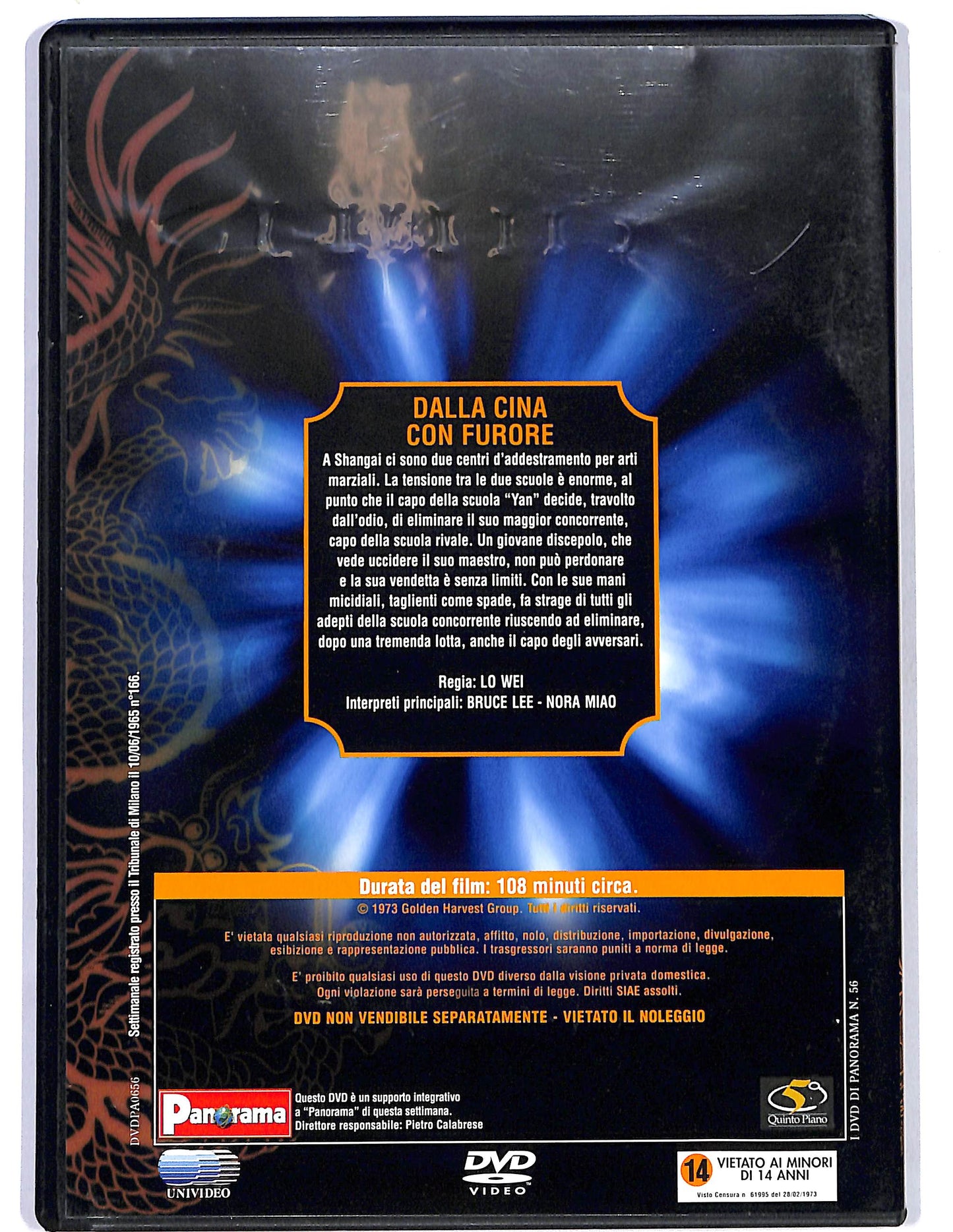 EBOND Dalla Cina con furore EDITORIALE DVD DB748321