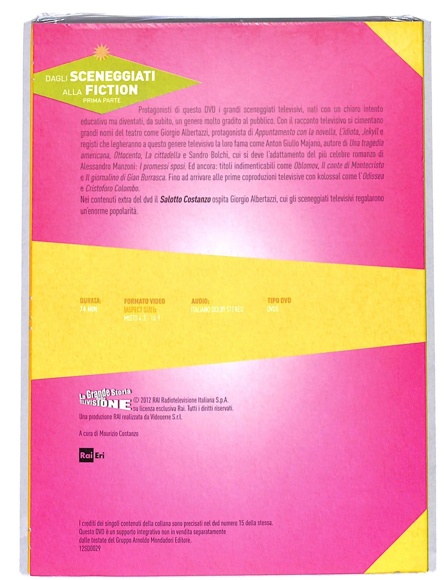 EBOND La Grande storia della tv vol 3 dagli sceneggiati alla fiction DVD DB748811