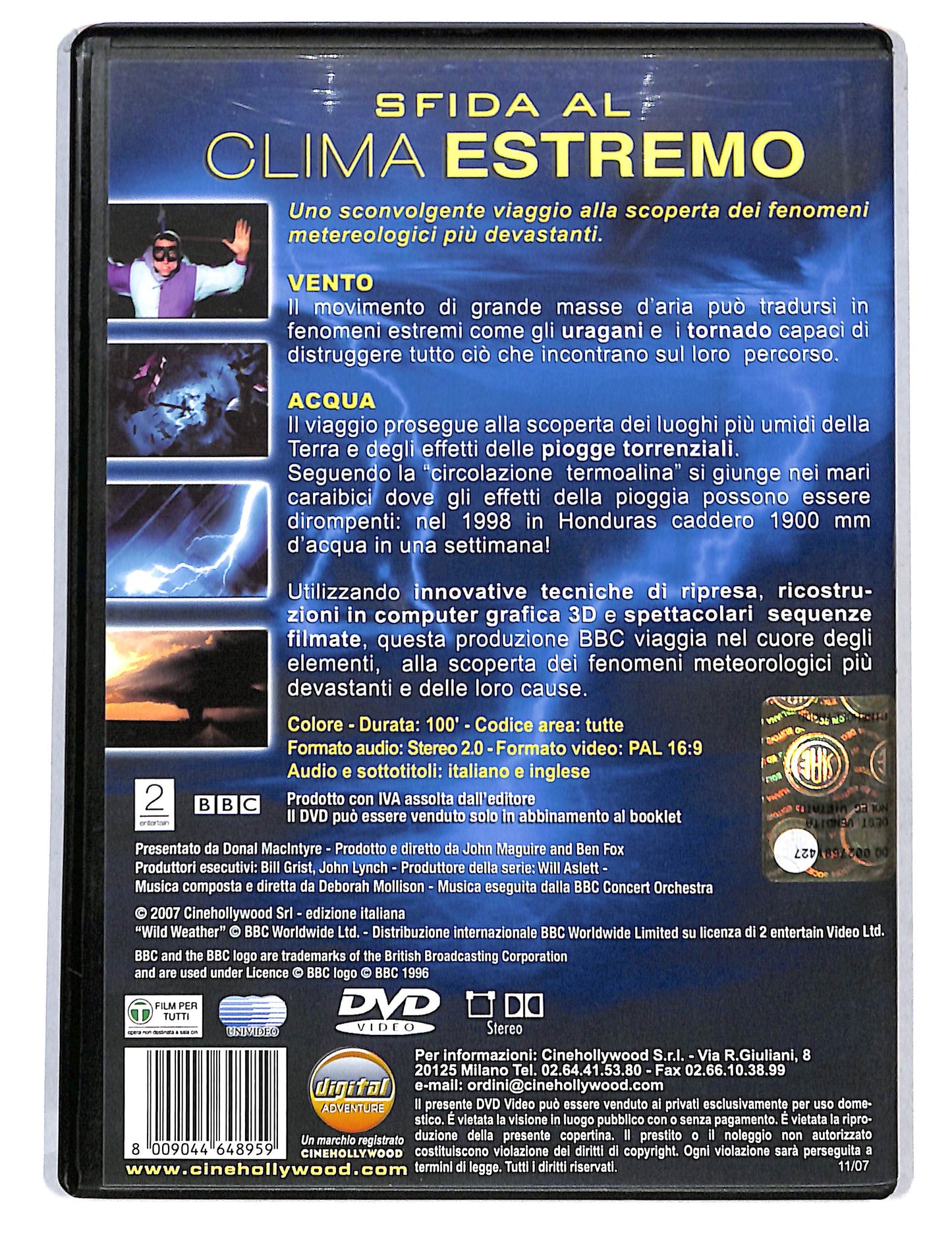 EBOND Sfida al Clima estremo vento e acqua DVD DB748847