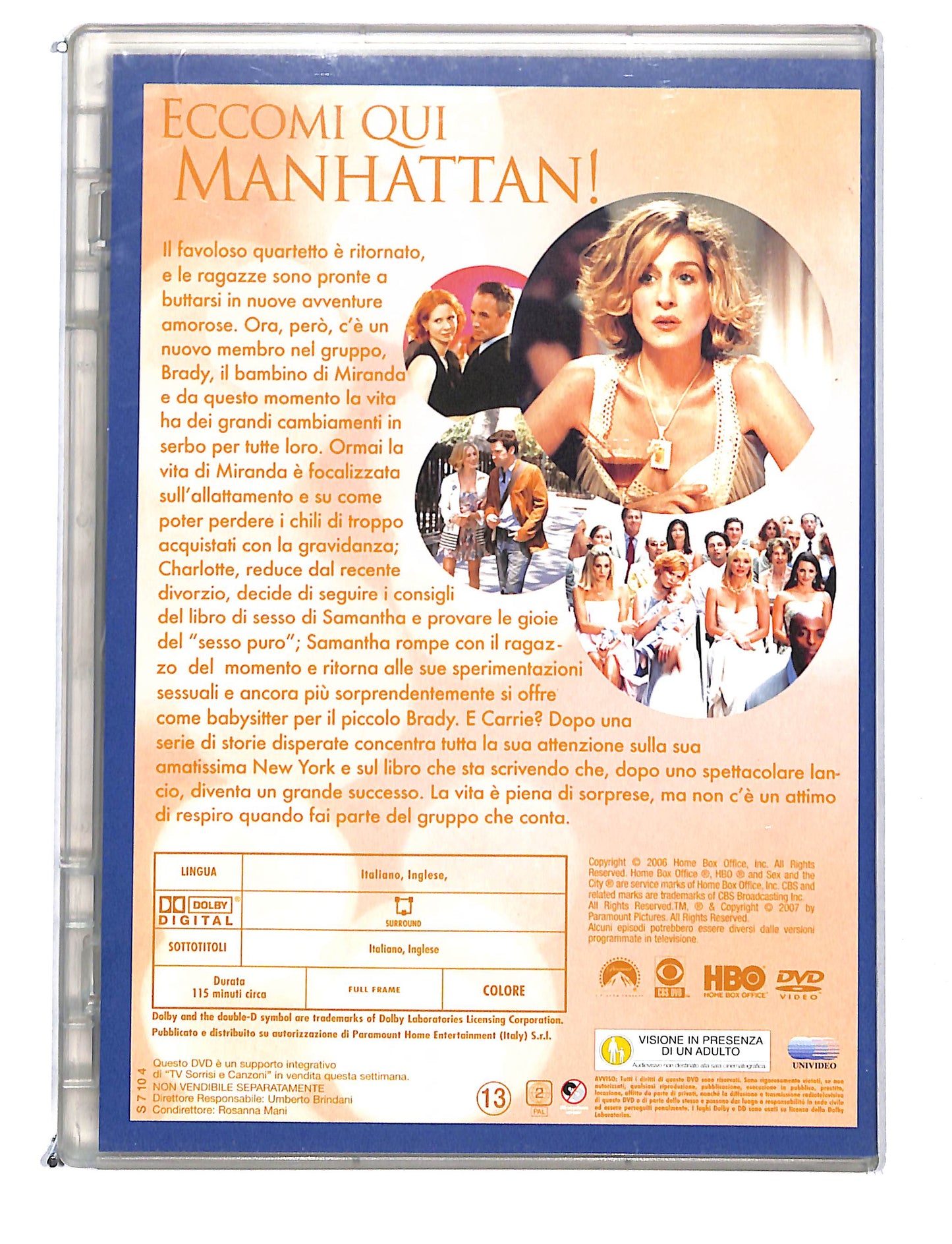 EBOND Sex and the city Stagione 5 Disco 2 episodi 5-8 EDITORIALE DVD DB748865