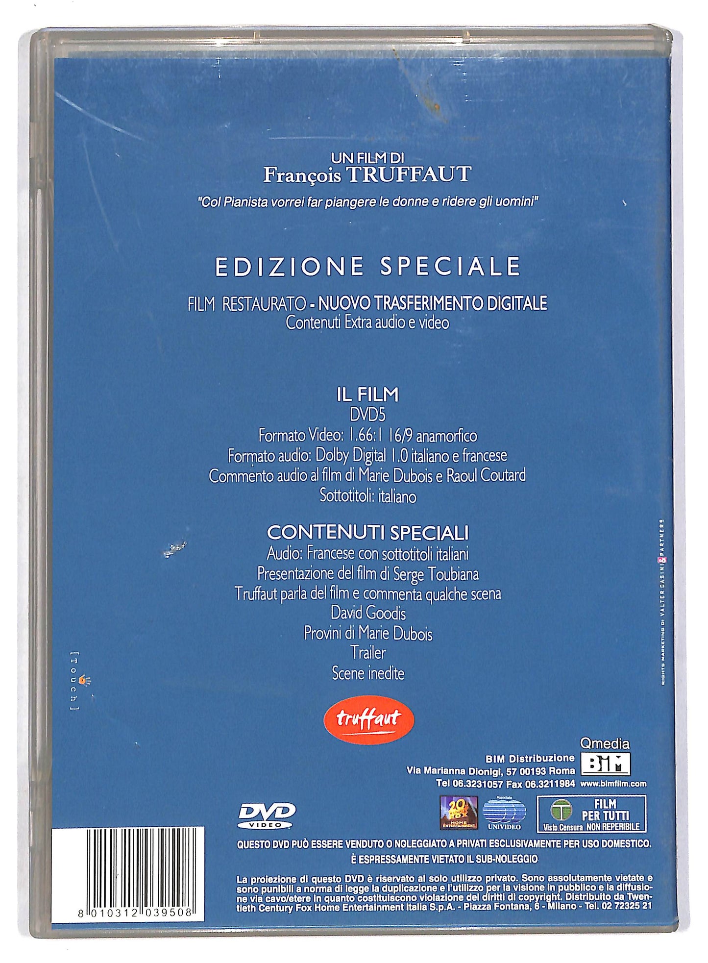 EBOND Tirate sul pianista - EDIZIONE SPECIALE DVD DB749661