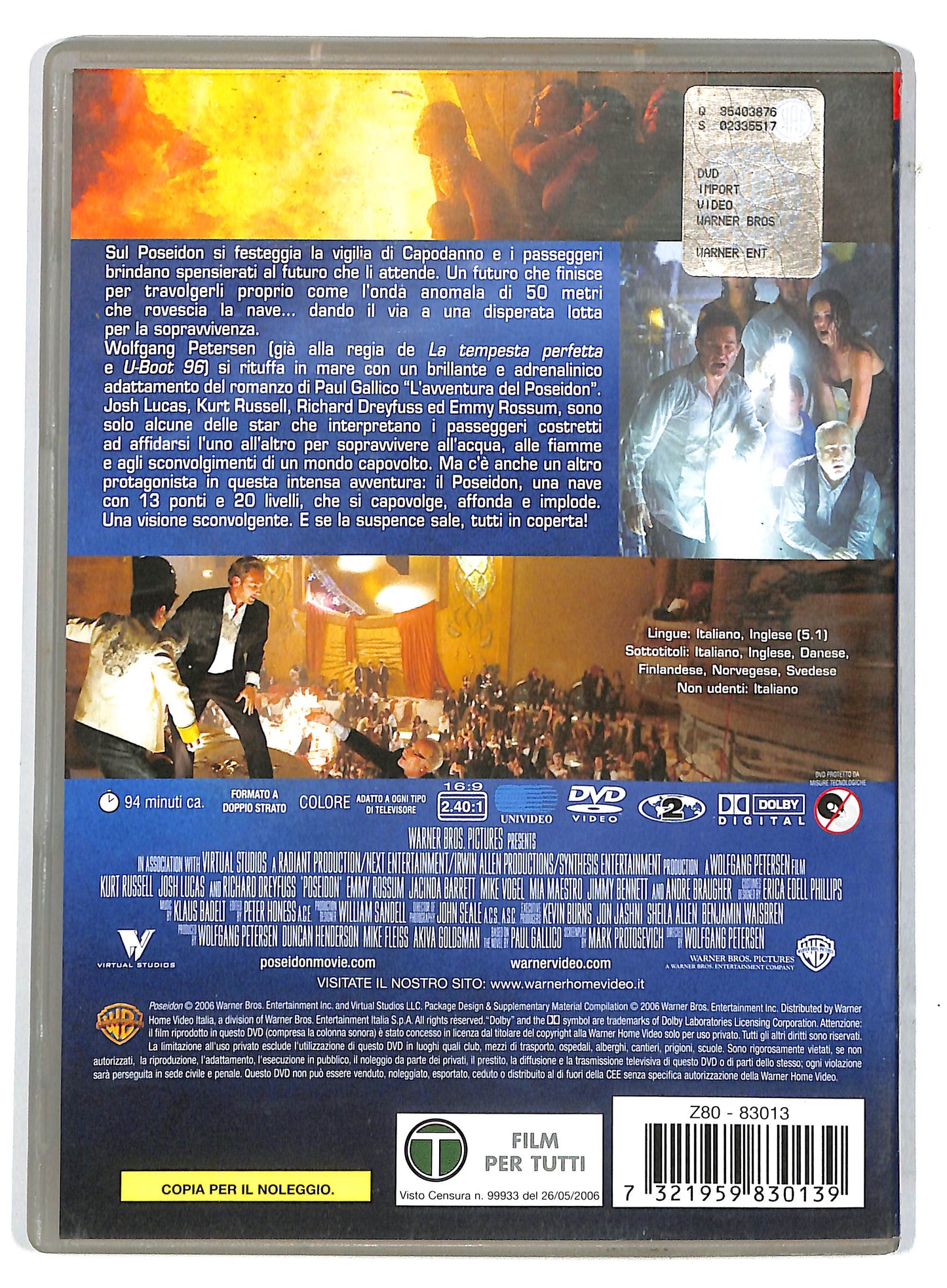 EBOND Poseidon NOLEGGIO DVD DB750155