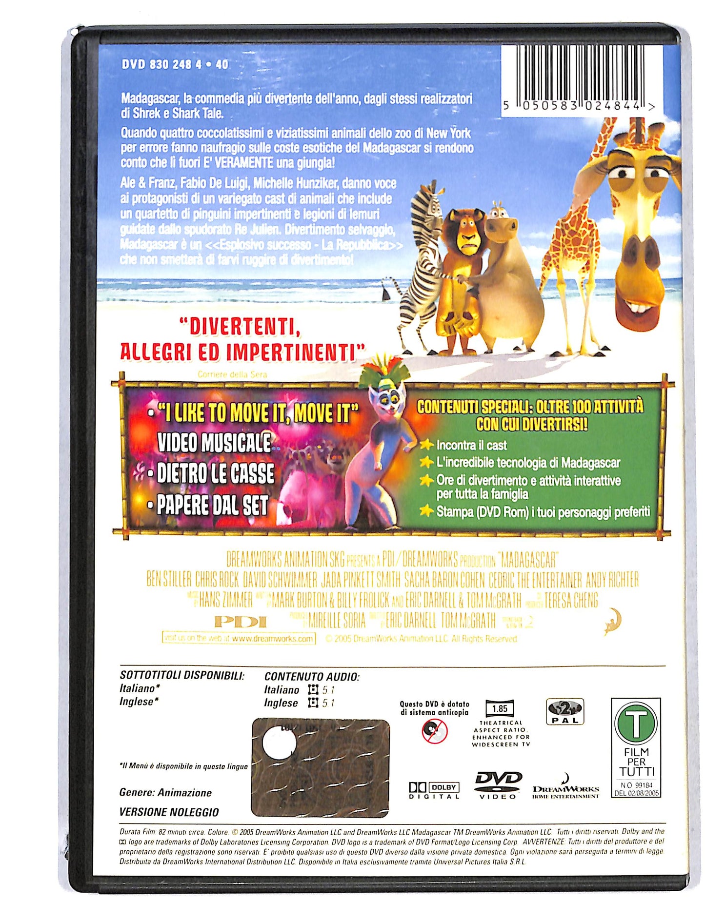 EBOND Madagascar NOLEGGIO DVD DB750420