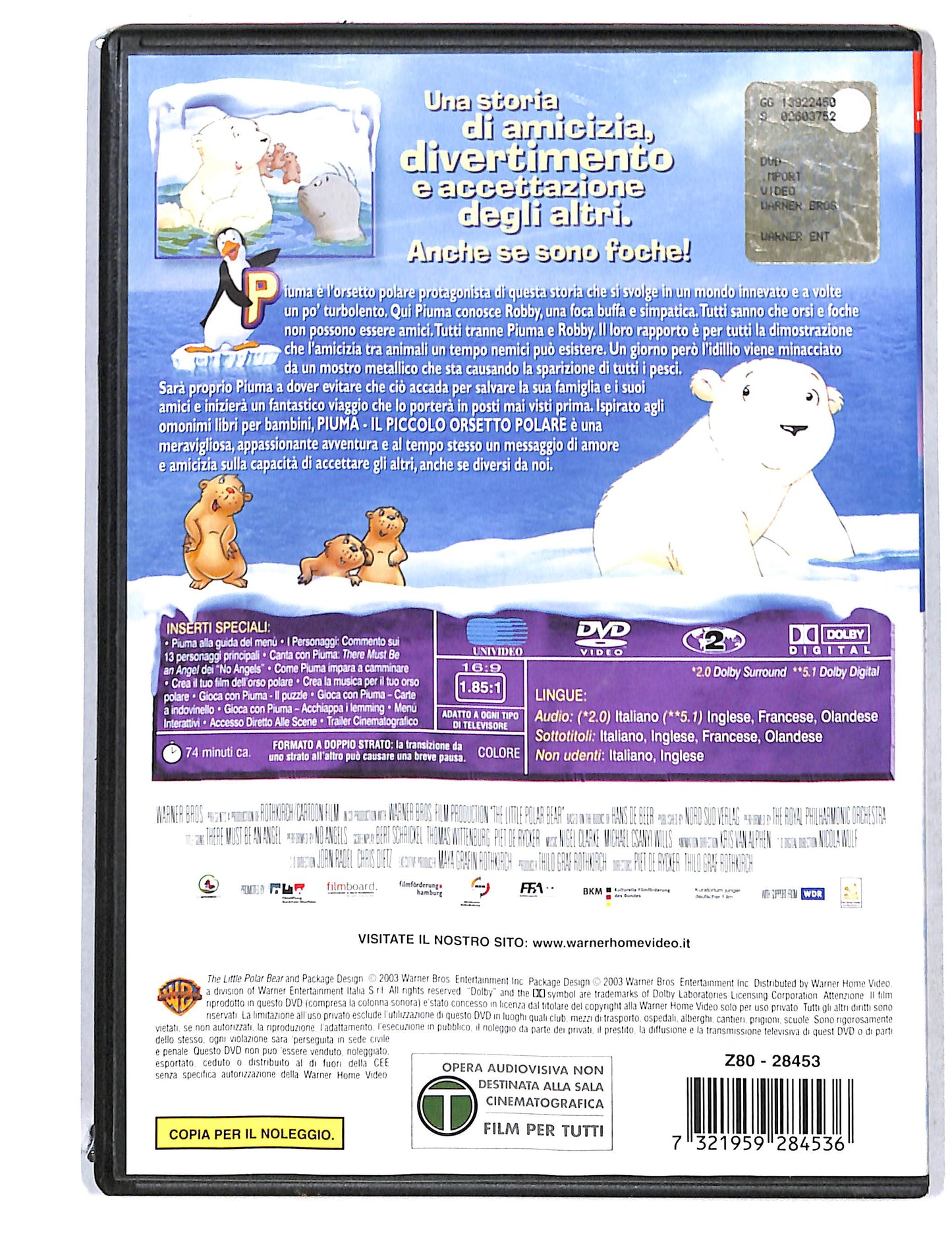 EBOND Piuma il piccolo orsetto polare NOLEGGIO DVD DB750421