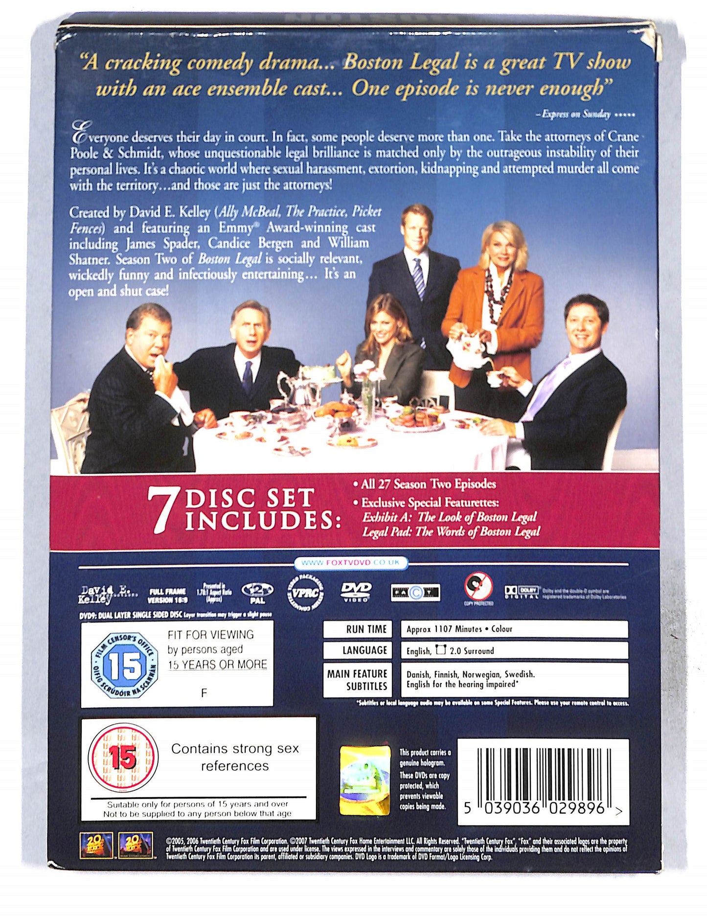 EBOND Boston Legal: Season 2 (7 Dvd) Edizione UK DVD DB750438
