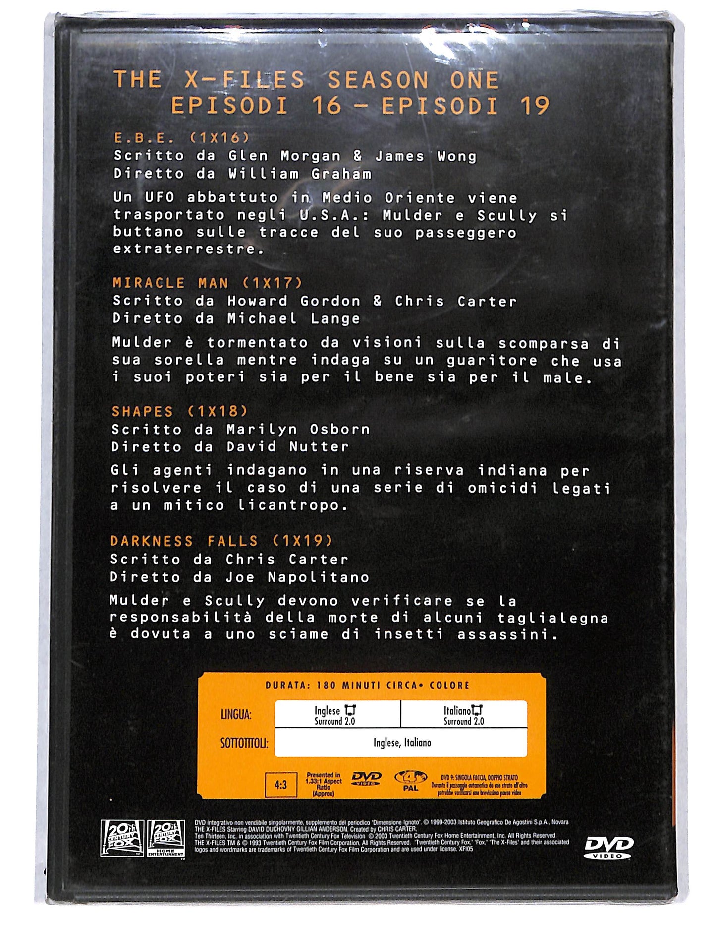 EBOND The x files season one volume 5 EDITORIALE DVD DB750454
