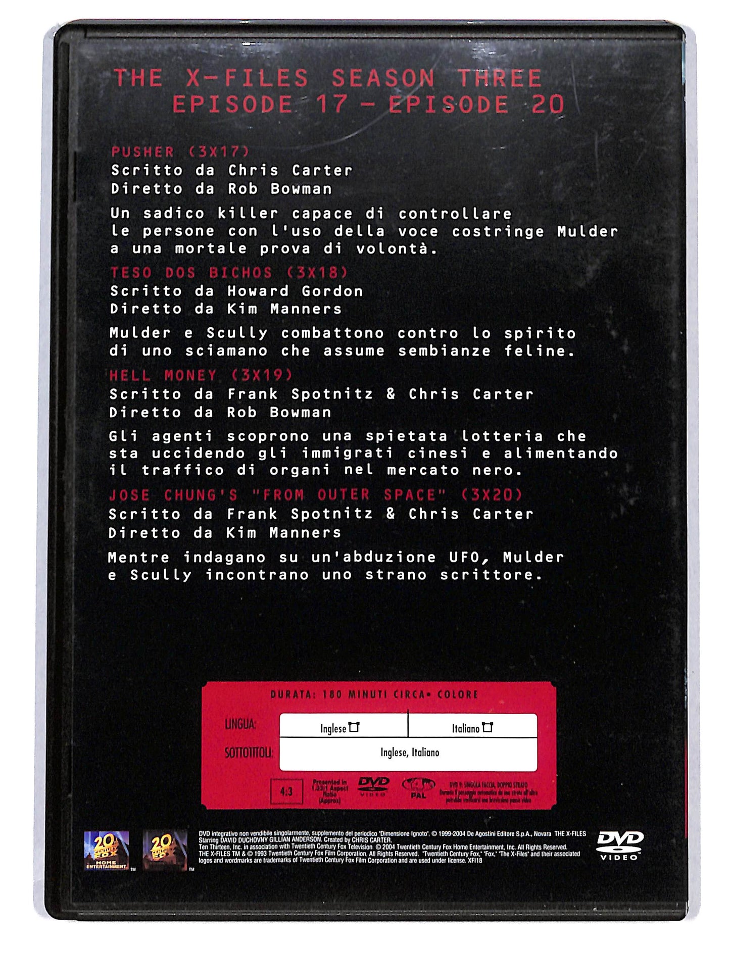 EBOND The X Files Season three volume 5 EDITORIALE DVD DB750616