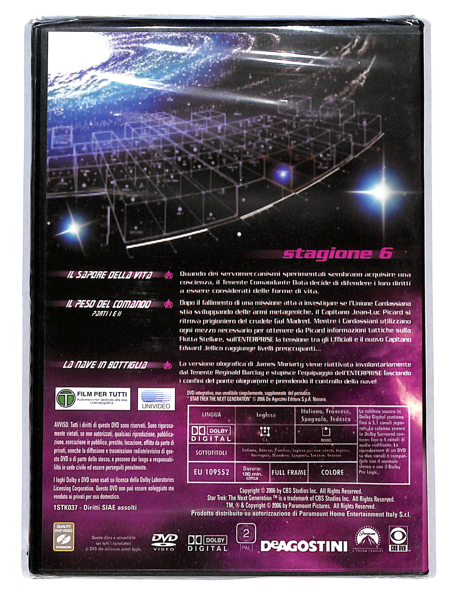 EBOND StarTrek the next Generation stagione 6 vol.3 EDITORIALE DVD DB750650