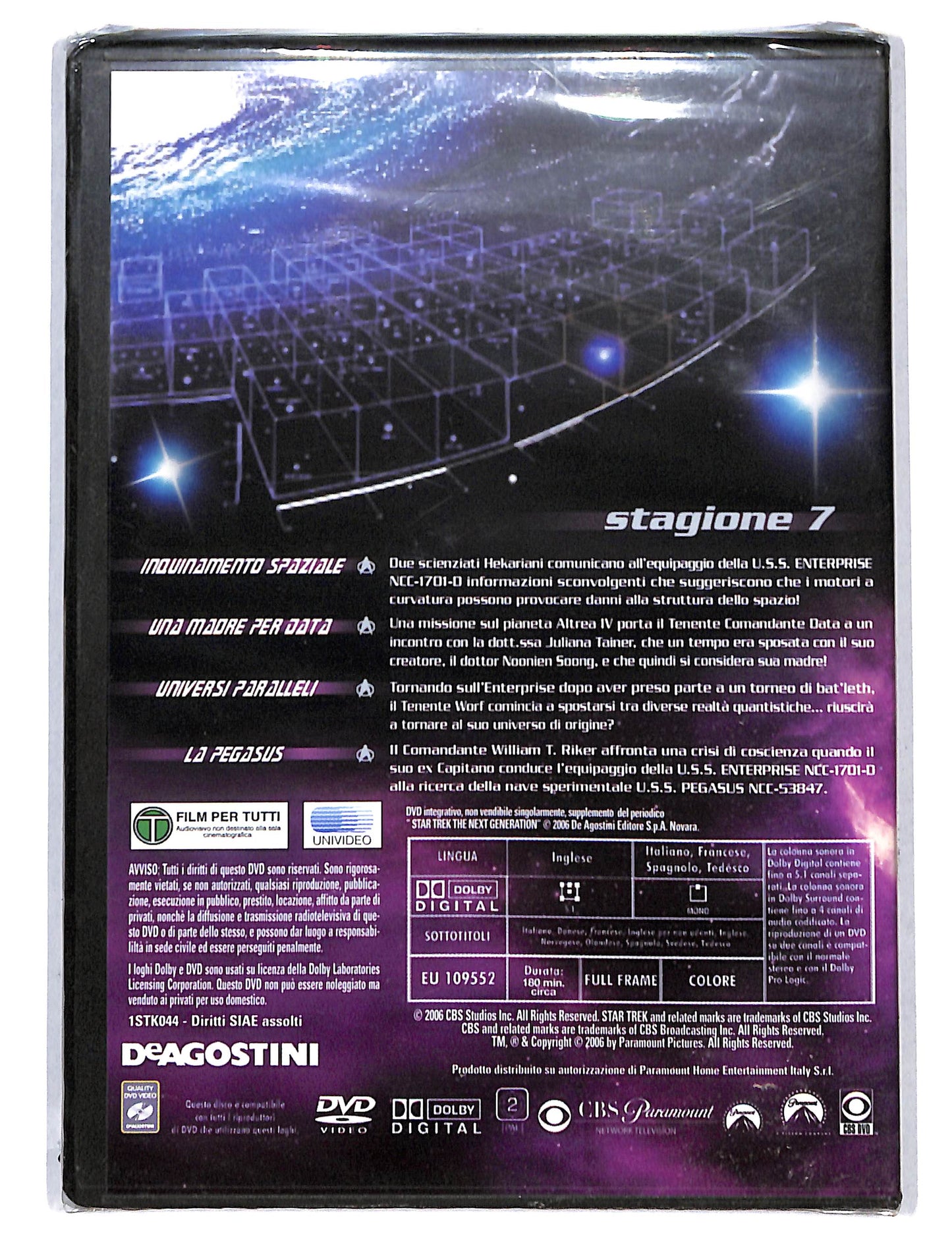EBOND StarTrek the next Generation stagione 7 vol.3 EDITORIALE DVD DB750664