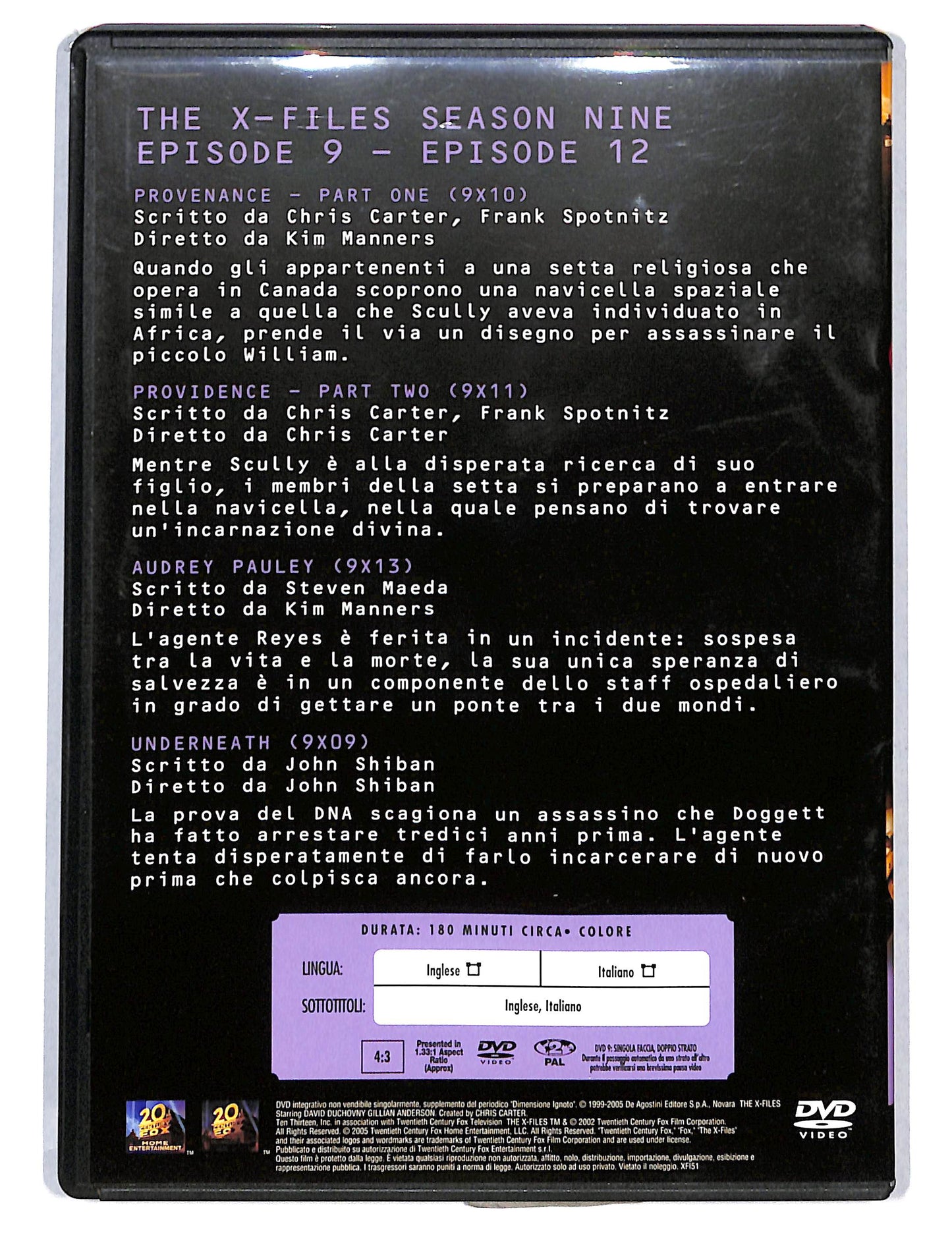 EBOND The X files season nine volume 3 EDITORIALE DVD DB750667