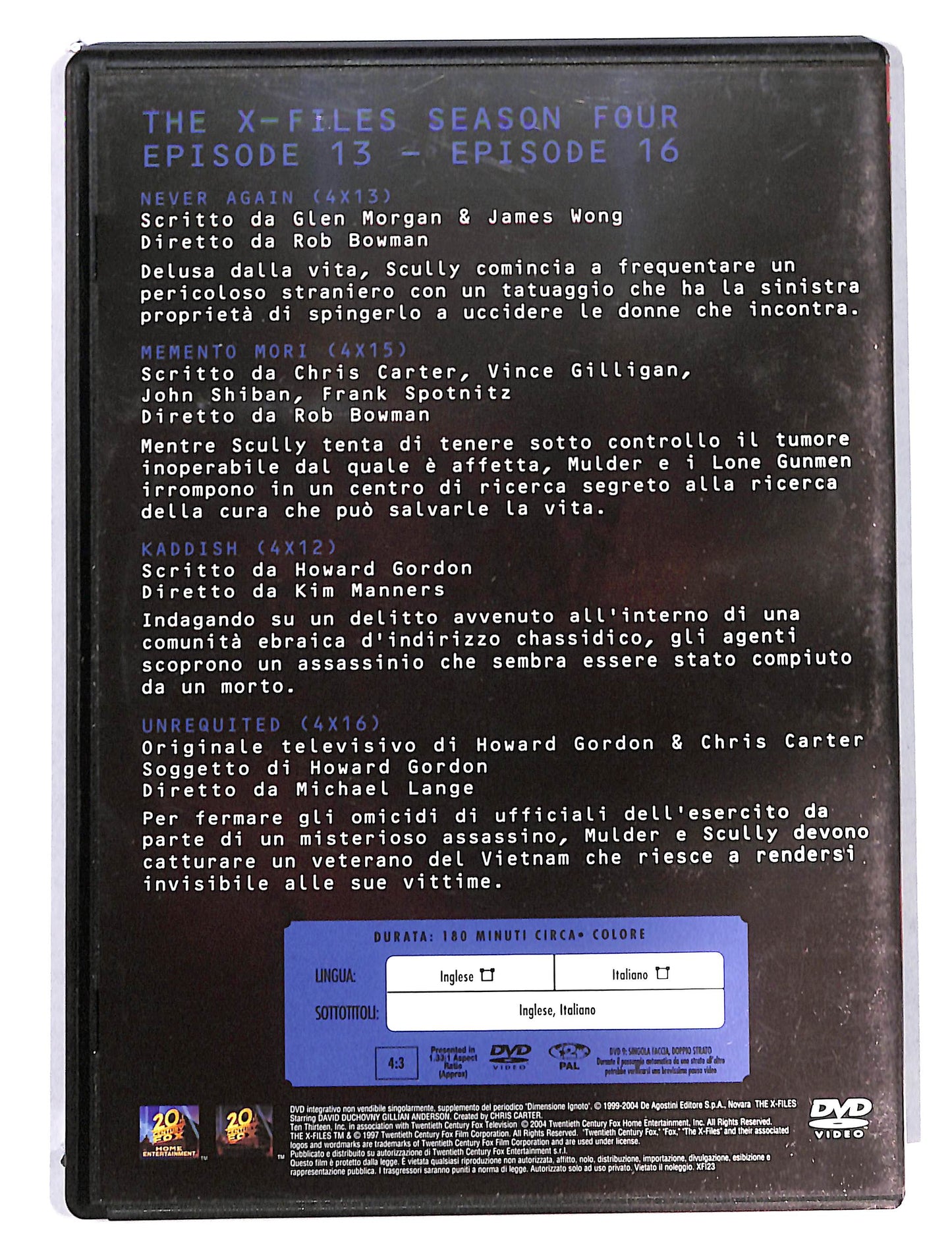 EBOND The x files season four volume 4 EDITORIALE DVD DB750703