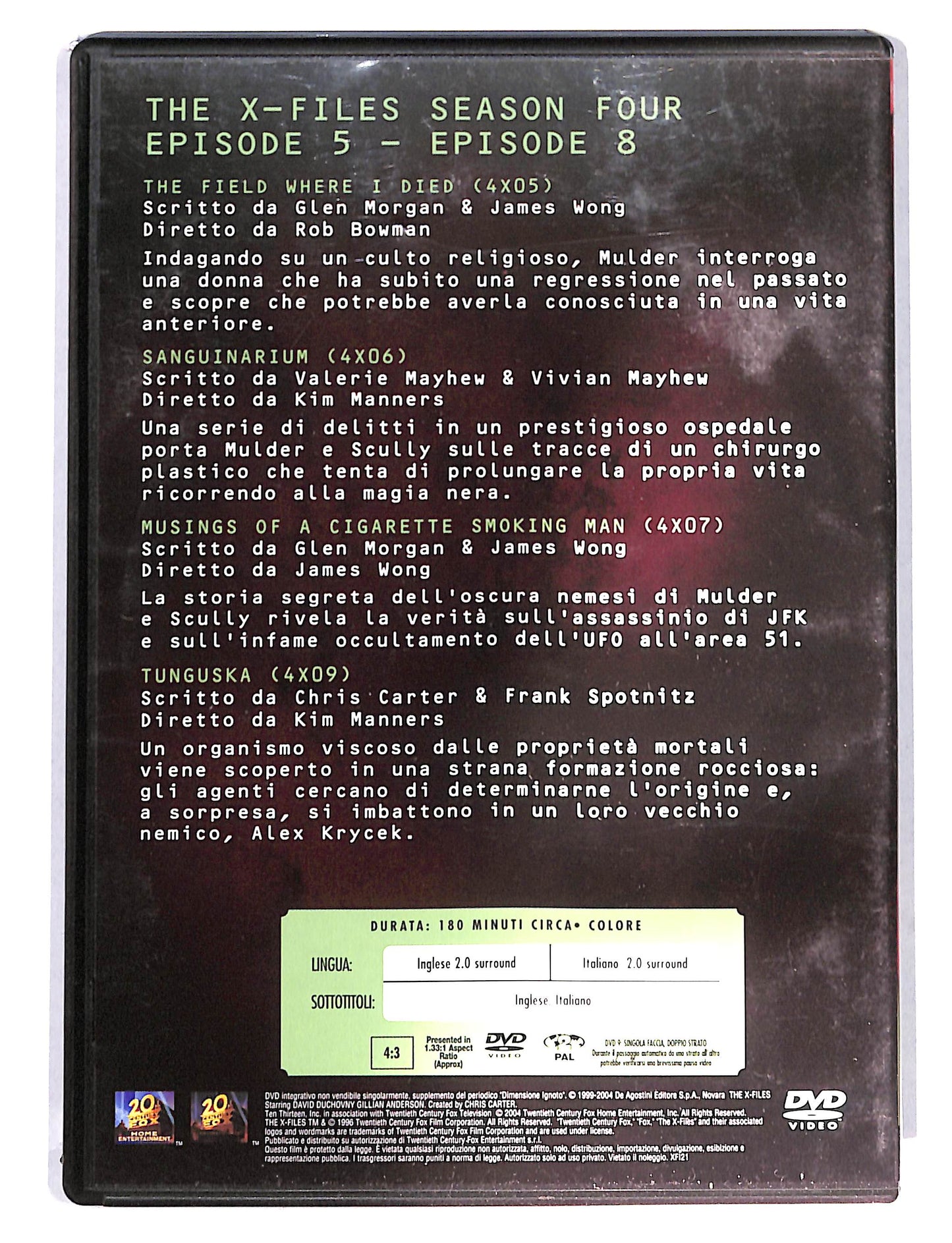 EBOND The X Files collection season four Vol.2 EDITORIALE DVD DB750705