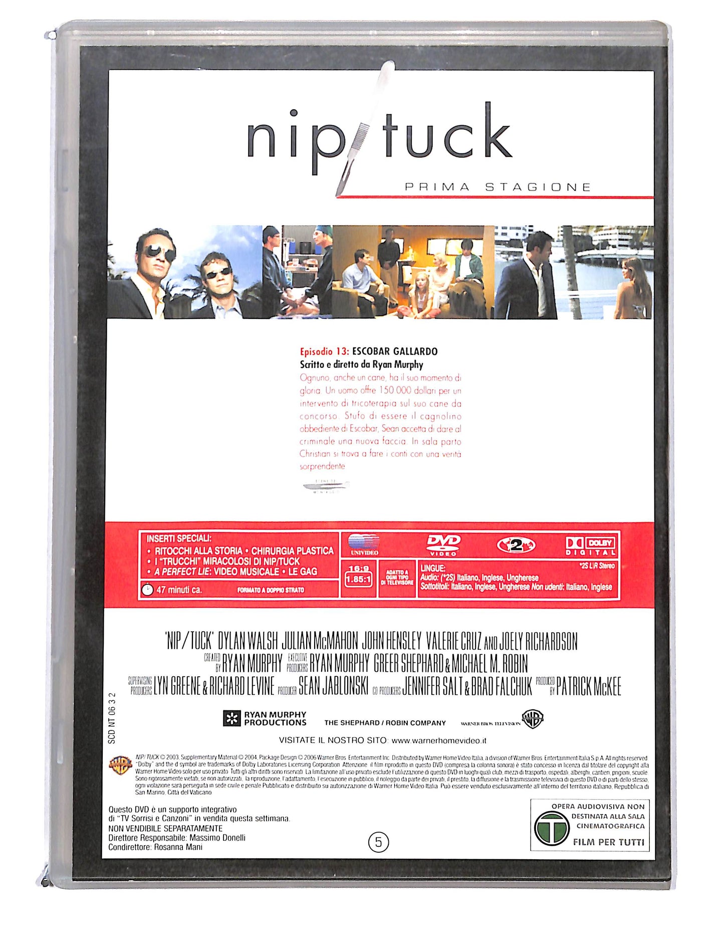 EBOND Nip/Tuck Prima stagione Disco cinque eps 13 EDITORIALE DVD DB750717