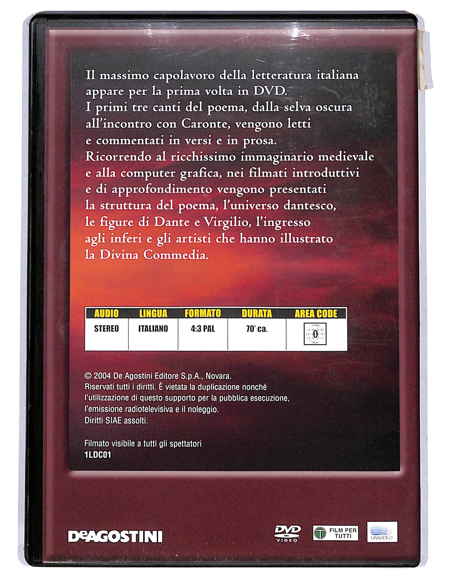 EBOND La Divina Commedia Inferno Canti I - II - III EDITORIALE DVD DB750764