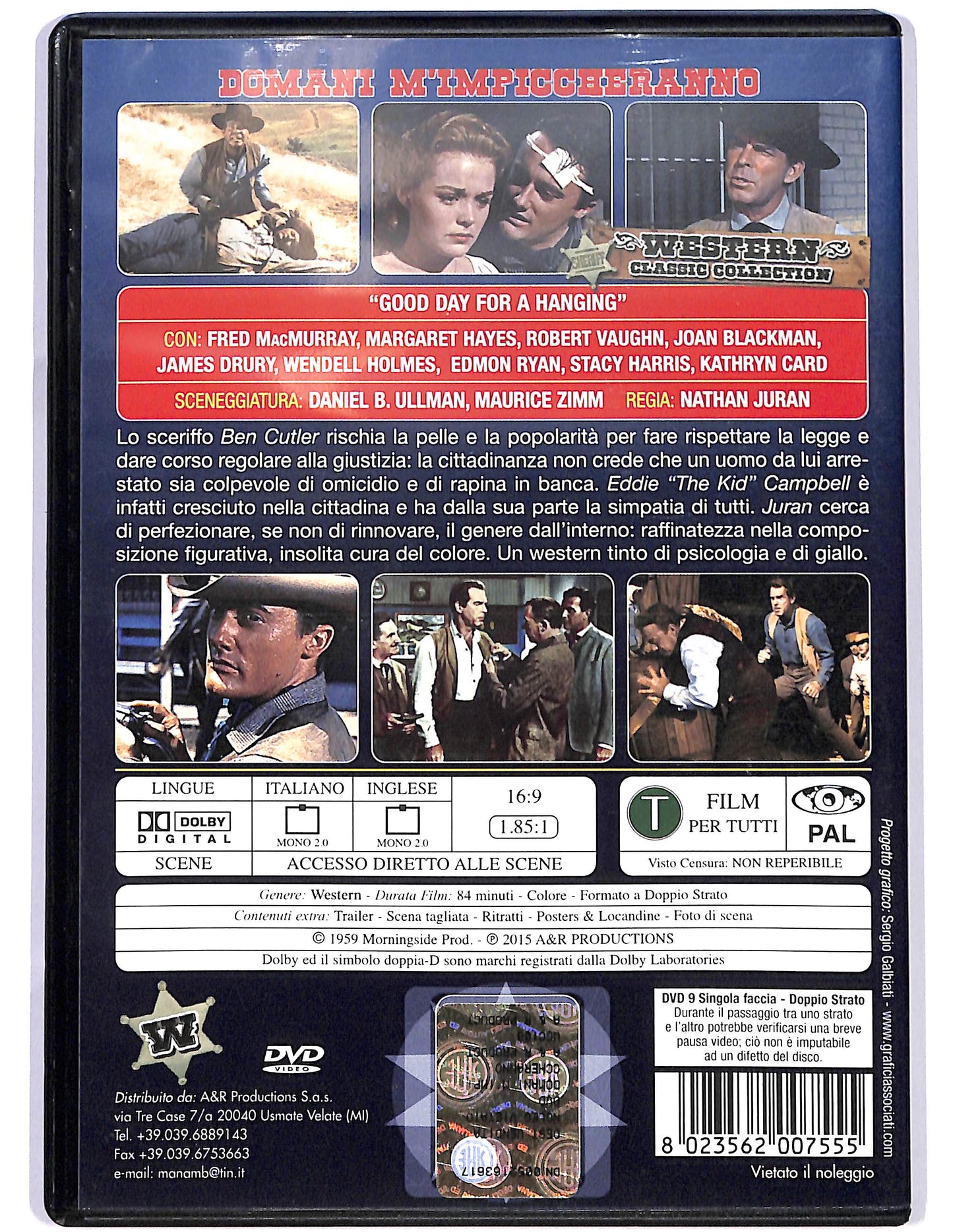 EBOND Domani m'impiccheranno DVD DB750932