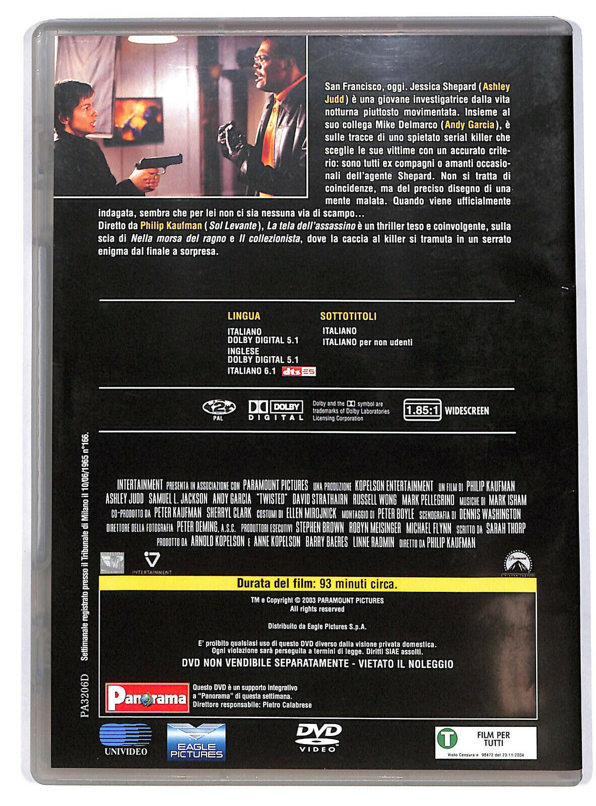 EBOND La Tela Dell'assassino  Editoriale DVD DB751311