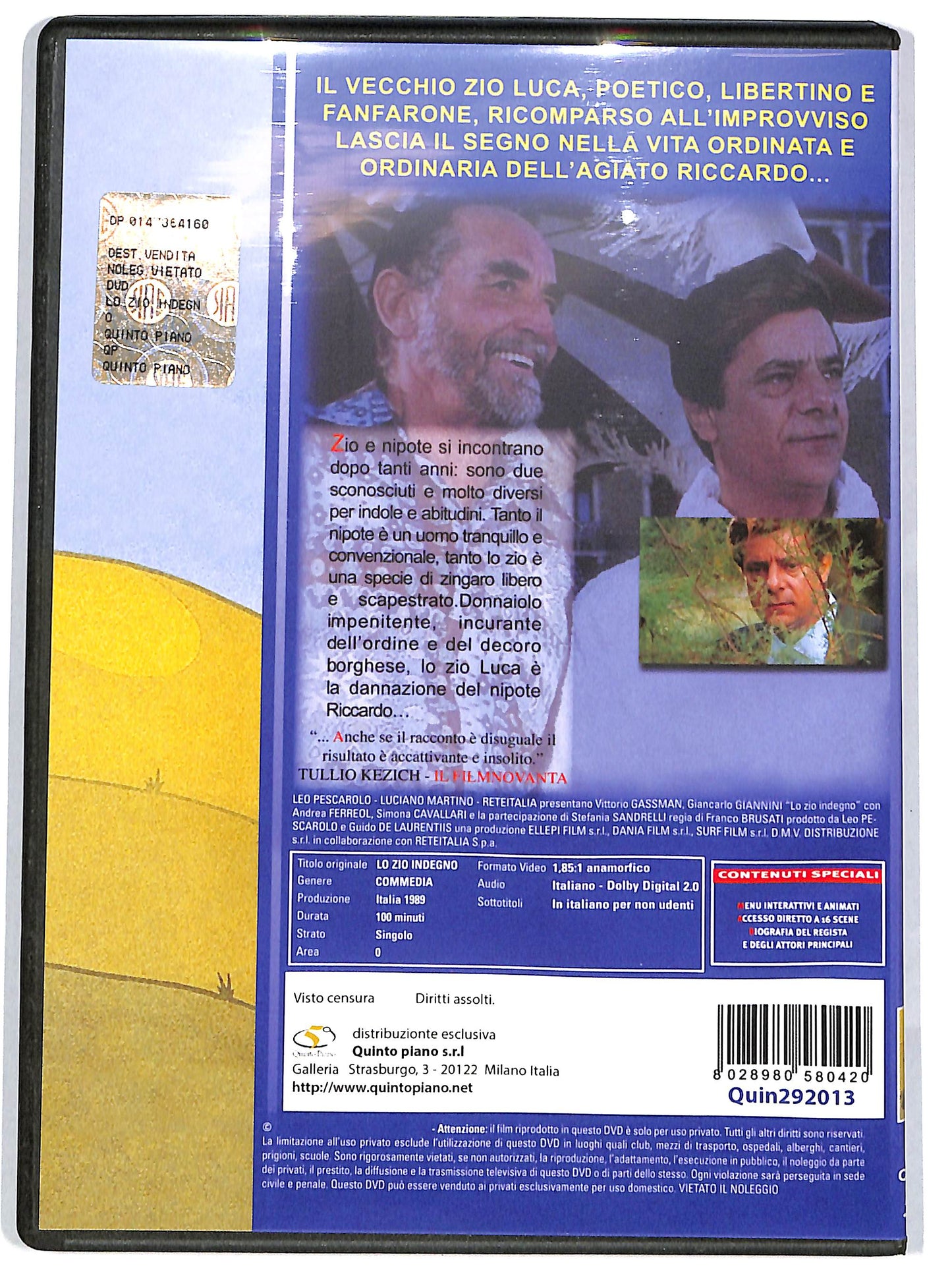 EBOND Lo zio indegno DVD DB751350