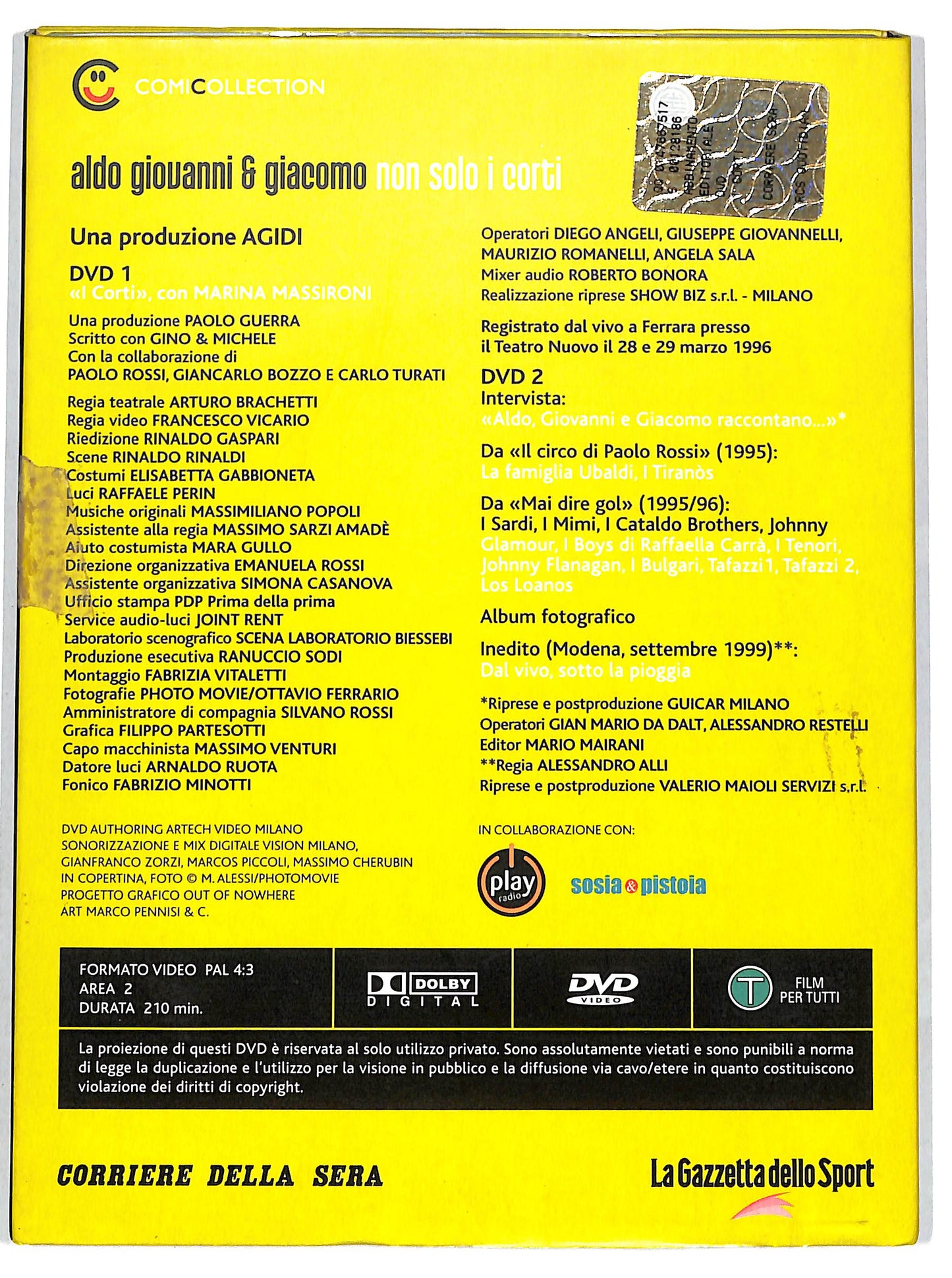 EBOND Non solo i corti EDITORIALE DVD DB751603