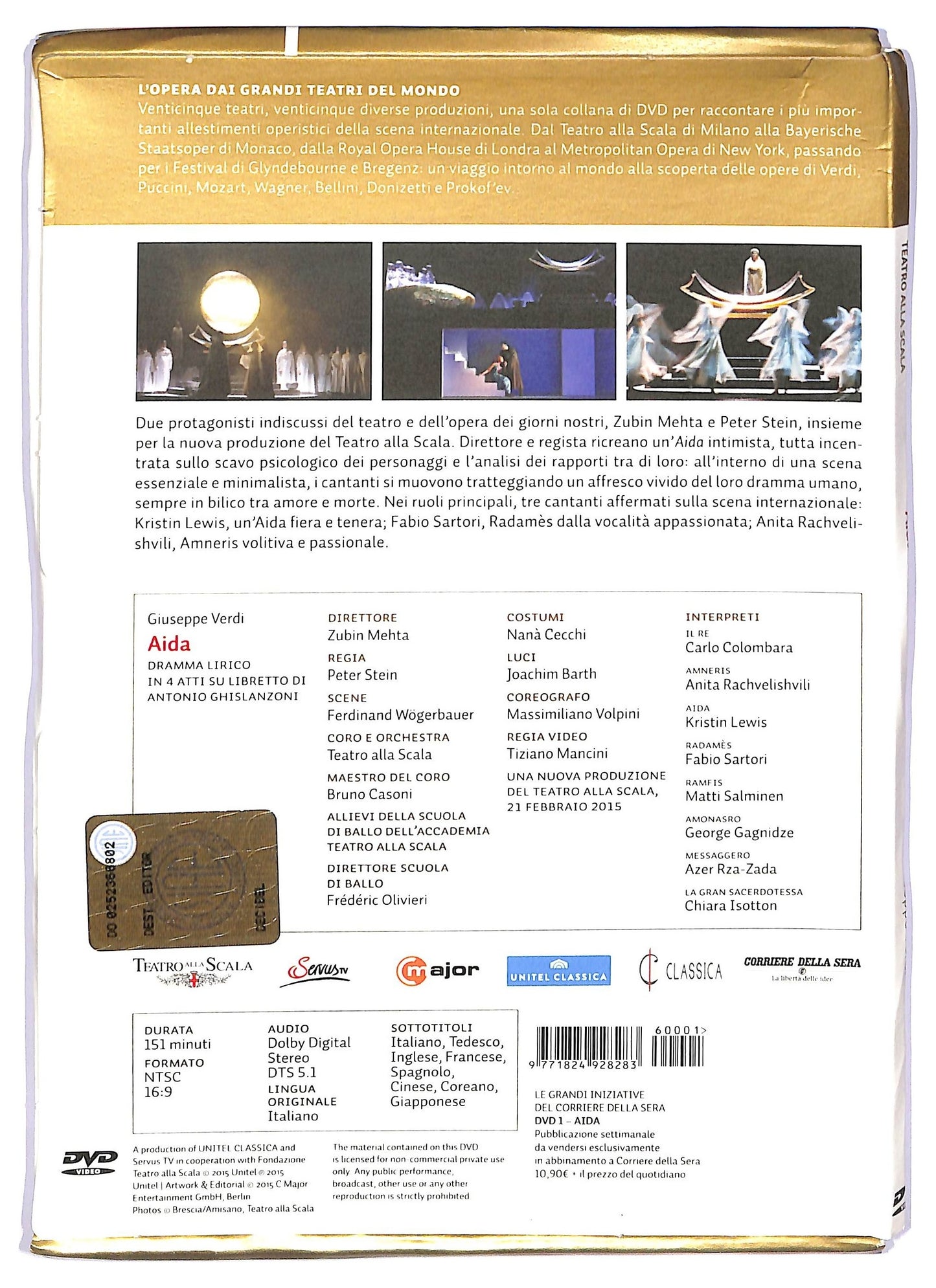 EBOND Aida giuseppe verdi teatro alla scala Milano EDITORIALE DVD DB751605