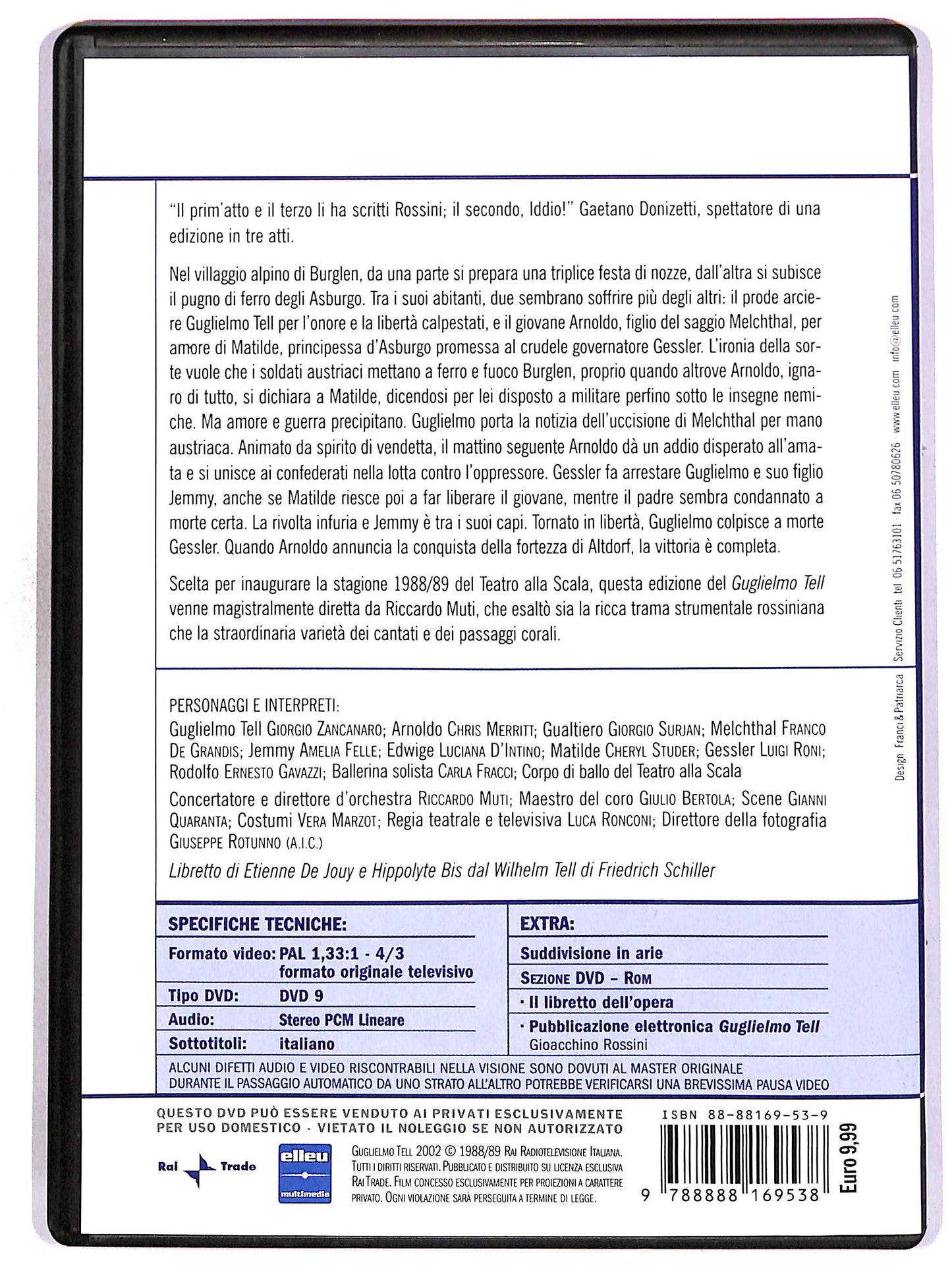 EBOND Guglielmo Tell - Gioacchino Rossini EDITORIALE DVD DB751632