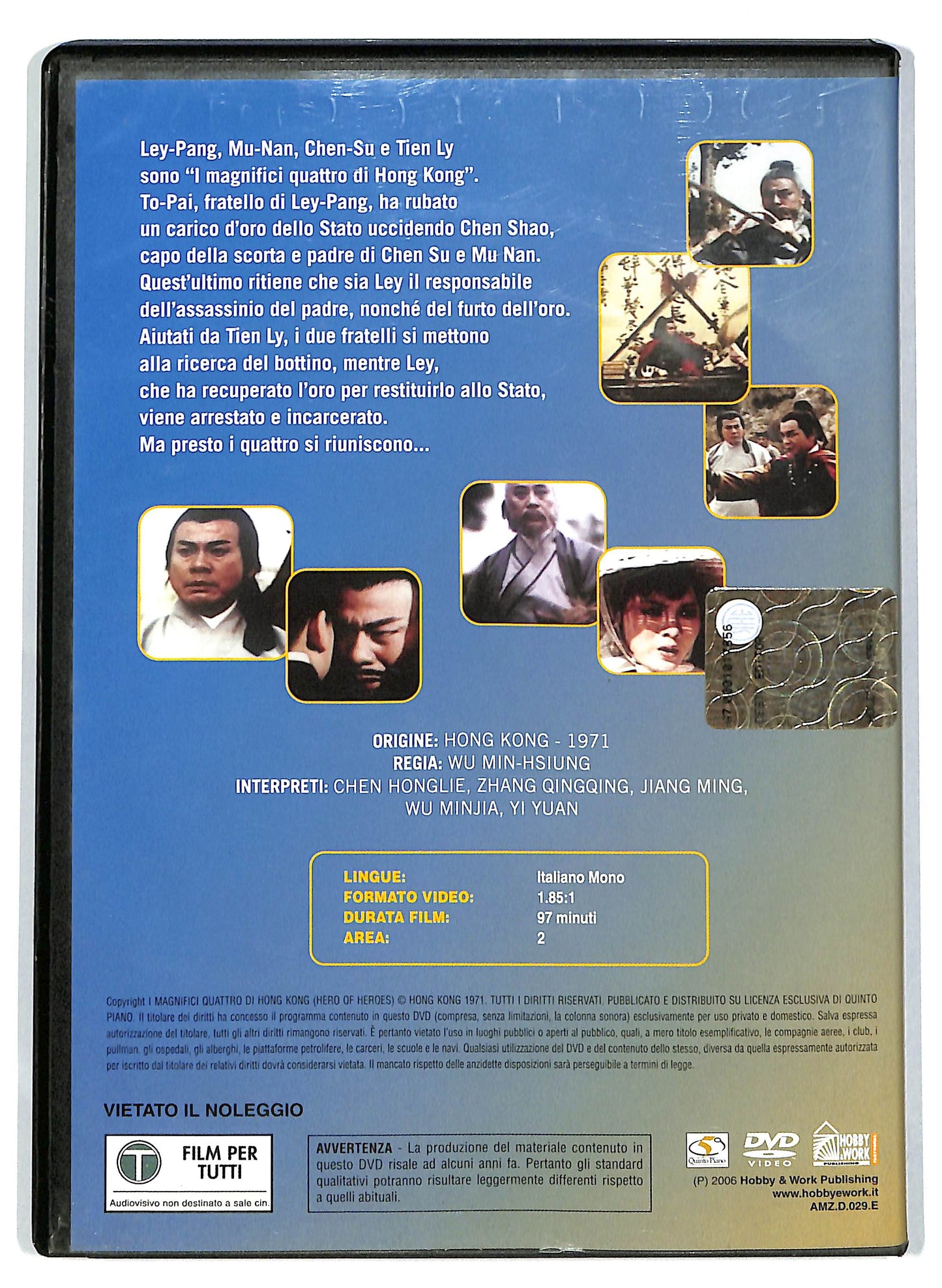 EBOND I magnifici quattro di Hong Kong EDITORIALE DVD DB751658