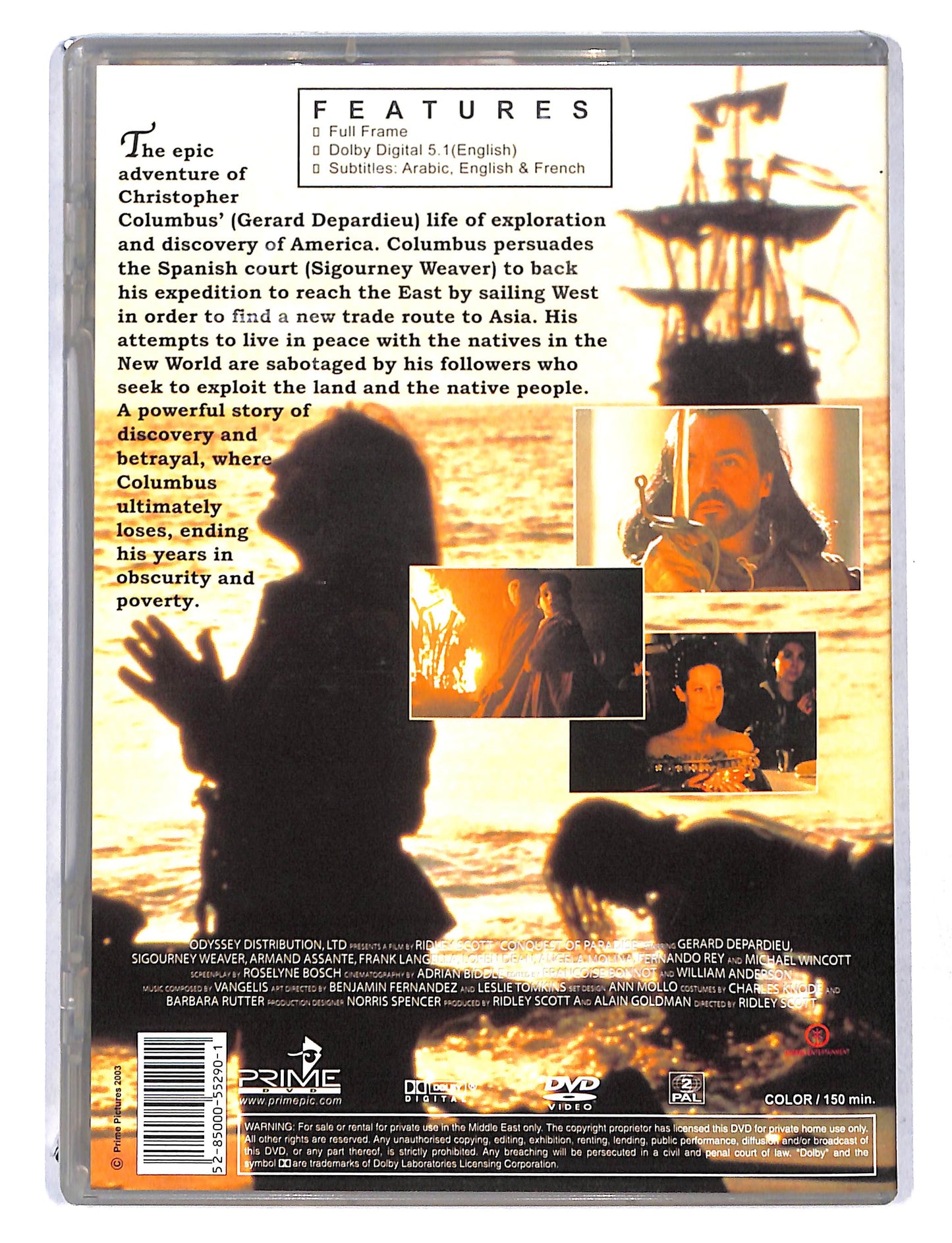 EBOND 1492 Conquest of paradise DVD DB751844