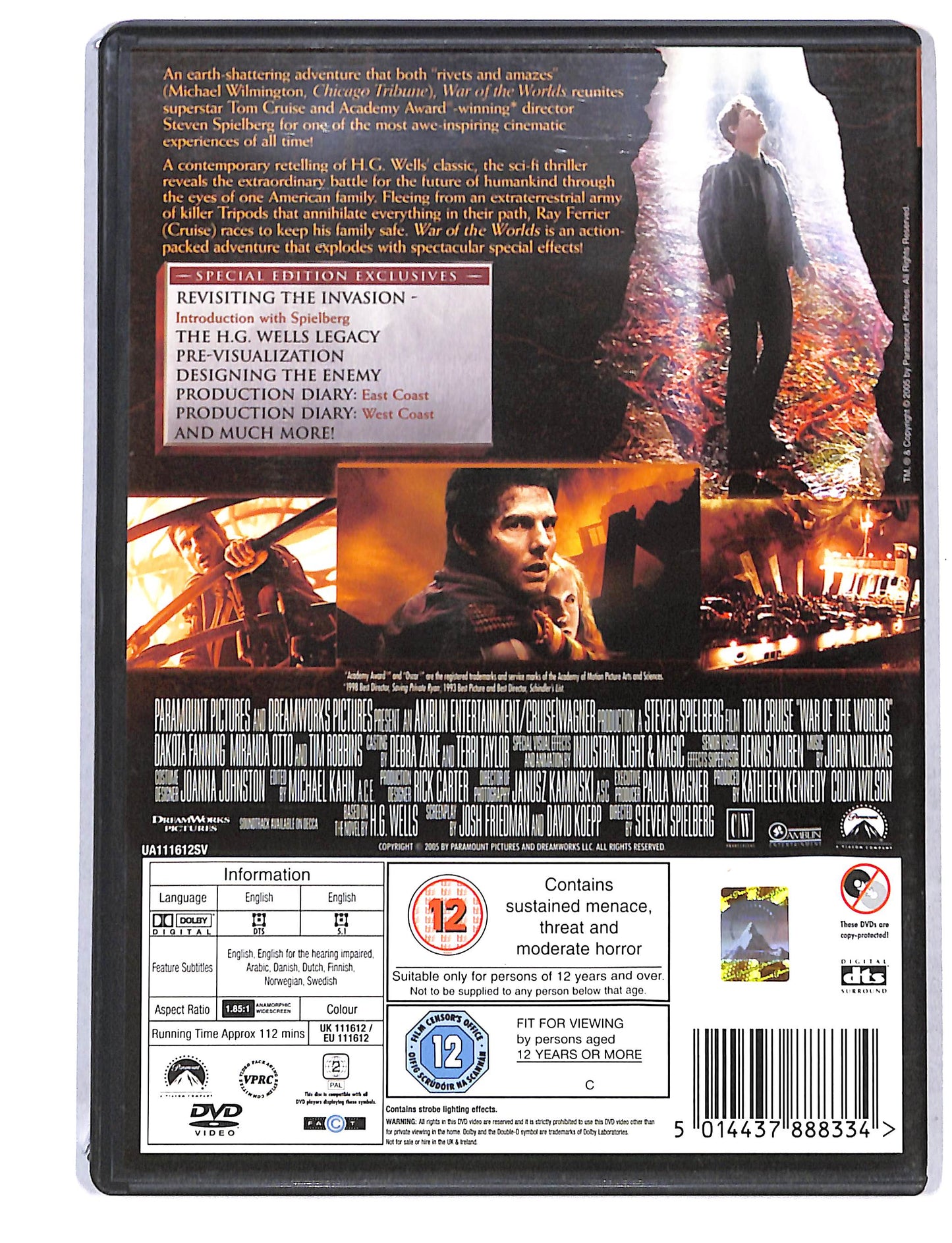 EBOND War of the Worlds Edizione UK ( 2 dischi) DVD DB751845