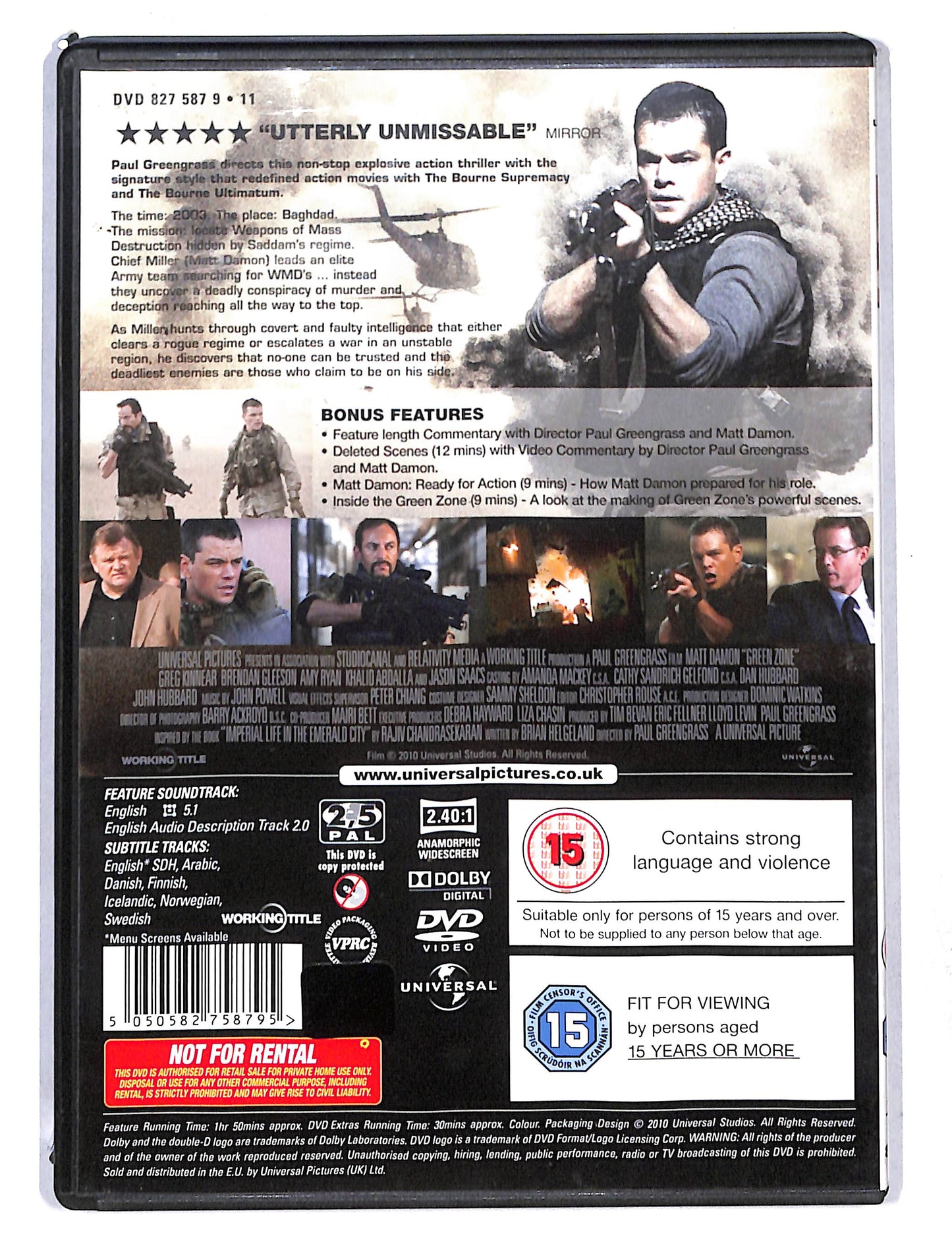 EBOND Green Zone Edizione: Regno Unito DVD DB751859